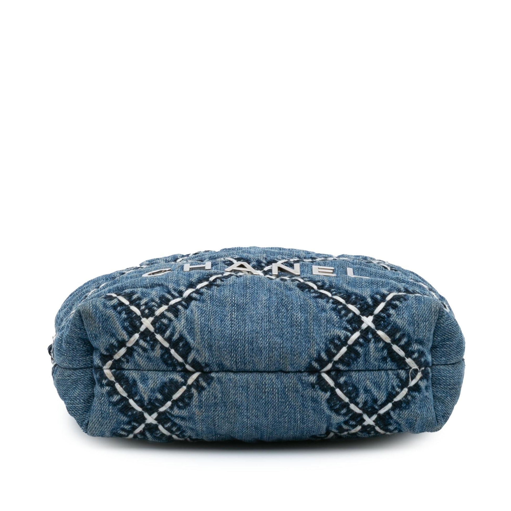 Chanel Denim Stitched 22 Mini Bag