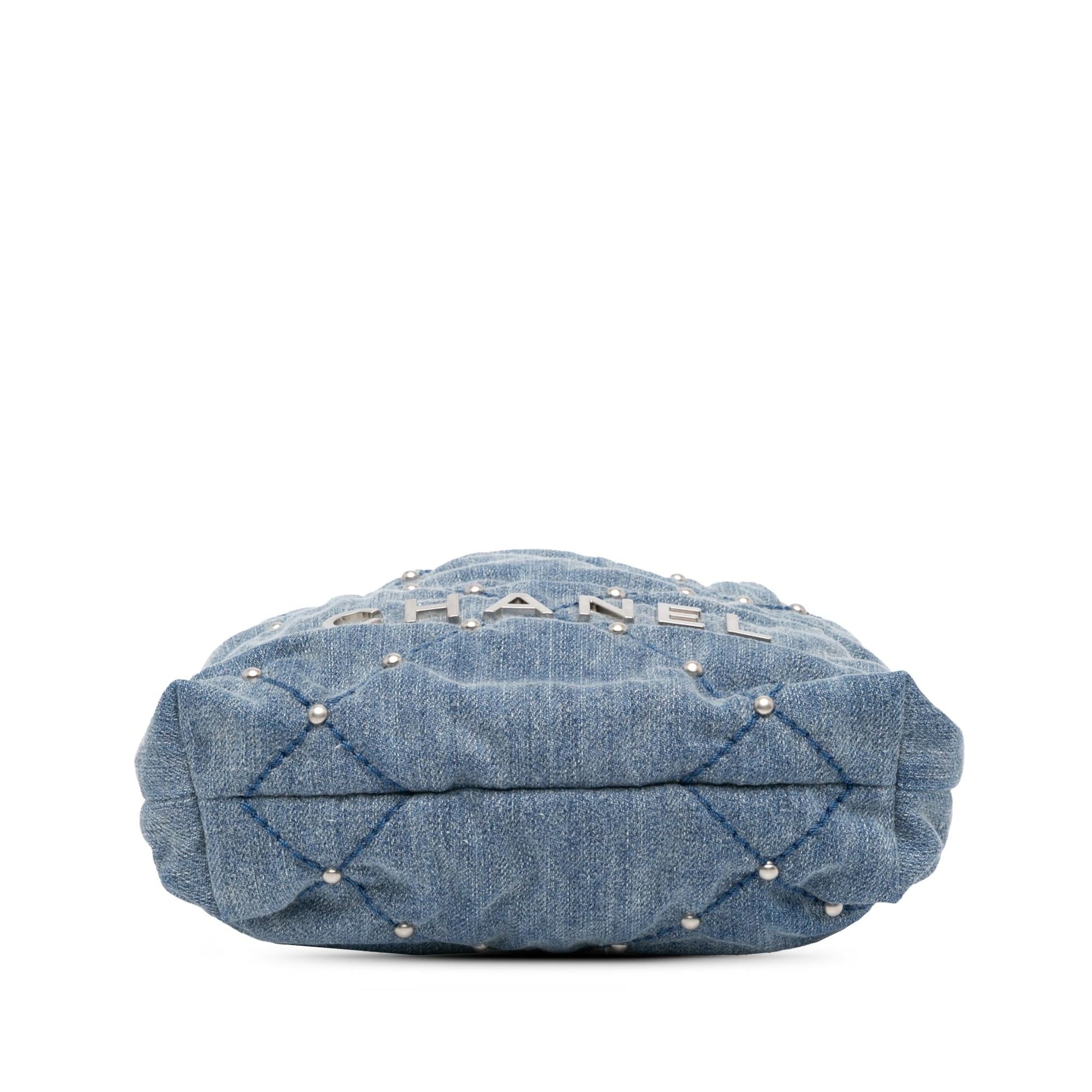 Chanel Denim Studded 22 Mini Bag