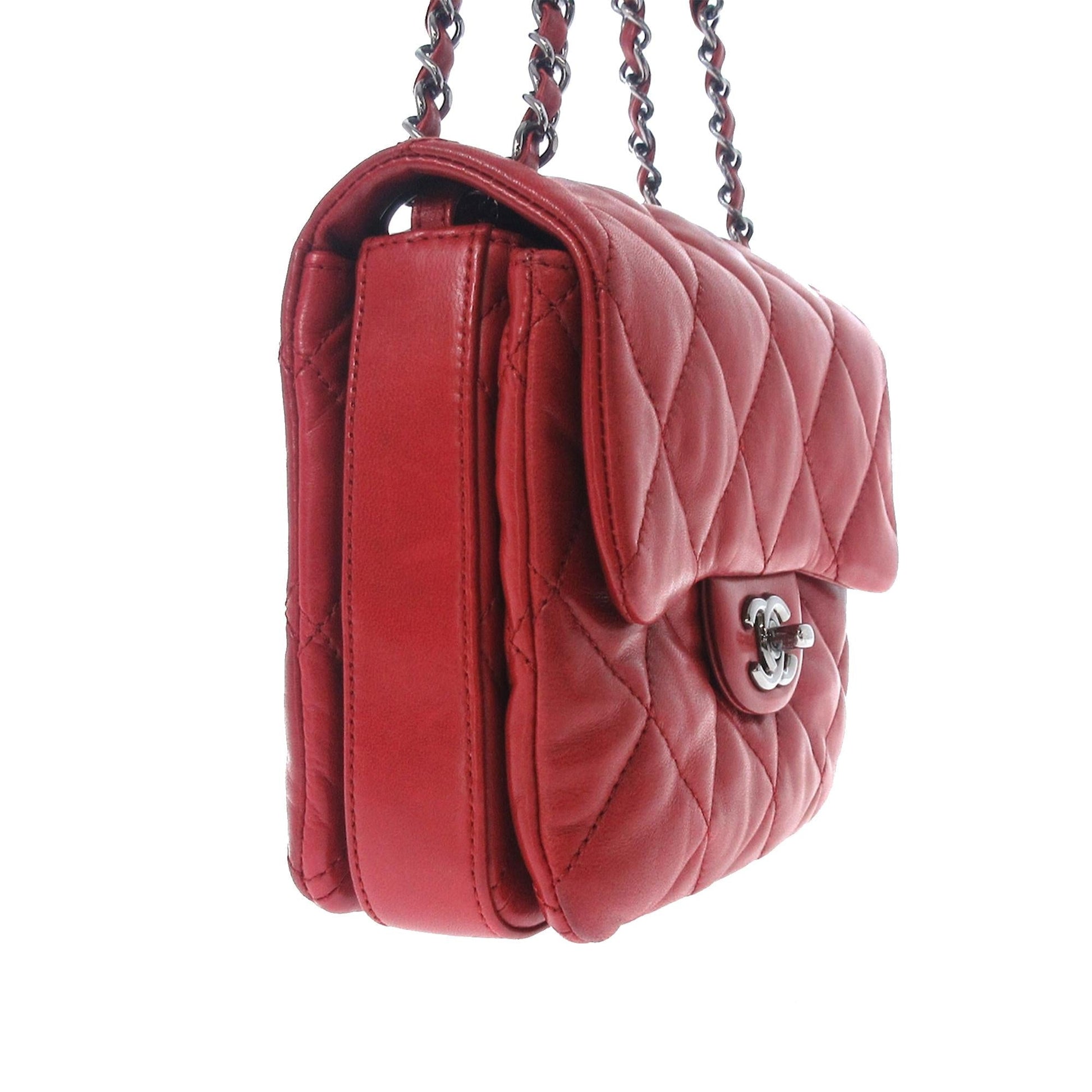 Chanel Lambskin 3 Flap SHG-5PtZnC Mini Bag