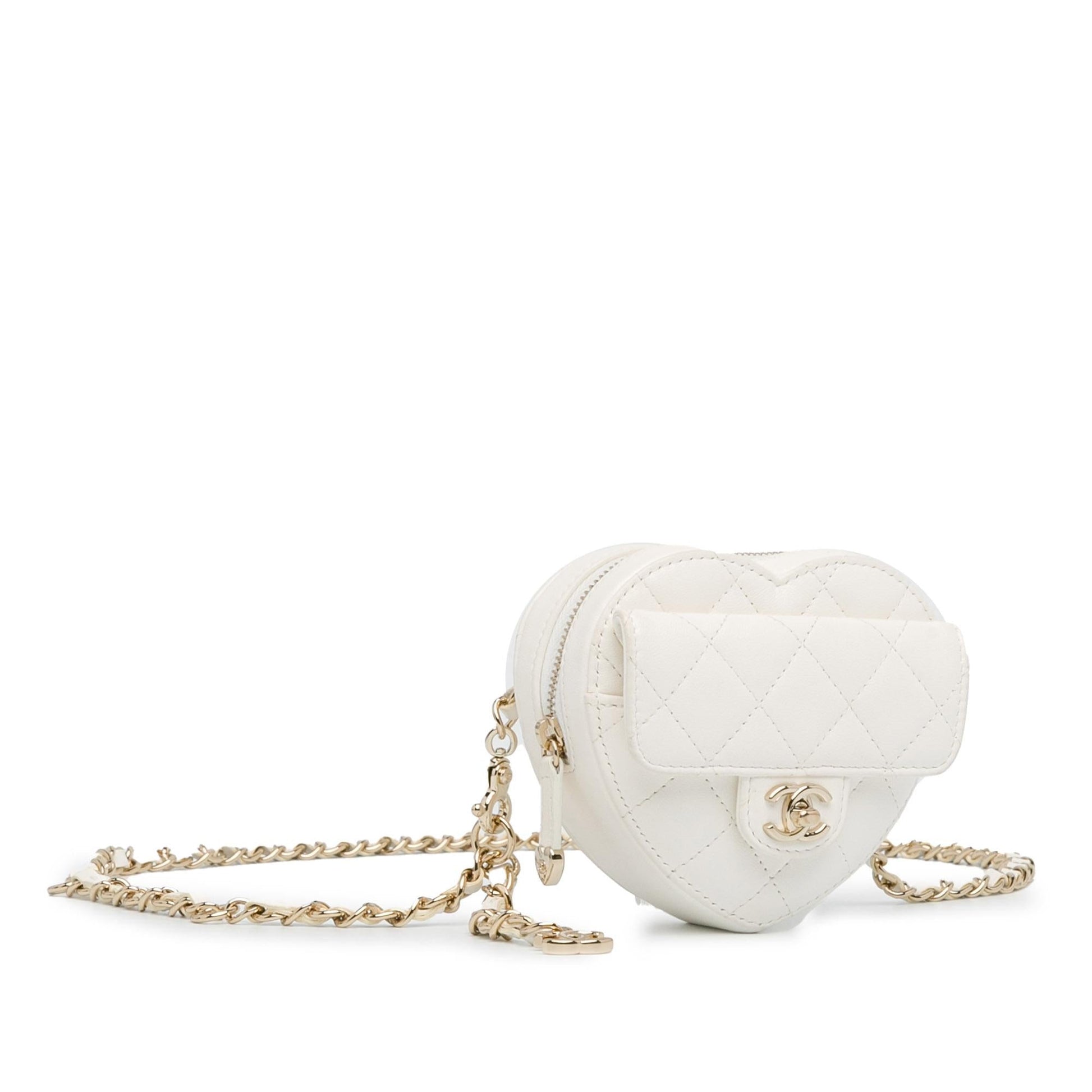 Chanel Lambskin CC Love Heart Belt SHG-EvulW7