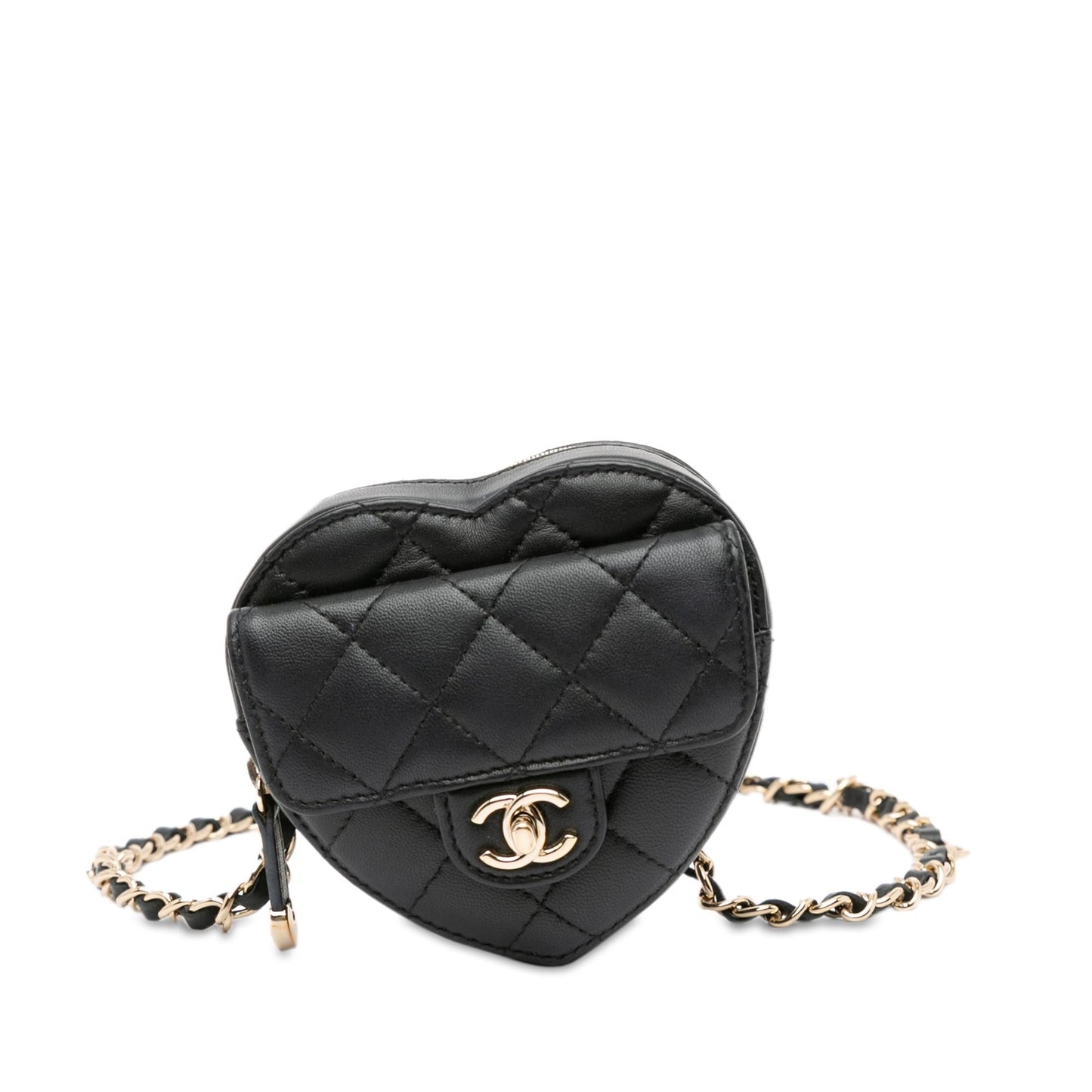 Chanel Lambskin CC Love Heart Belt SHG-R54rLZ