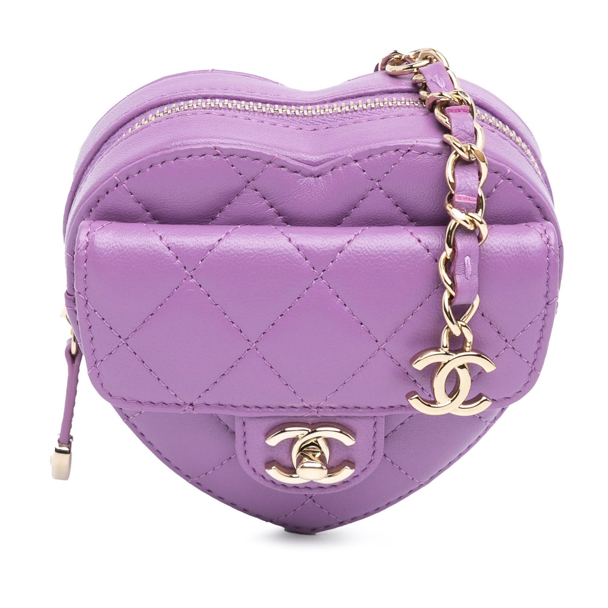 Chanel Lambskin CC Love Heart Belt