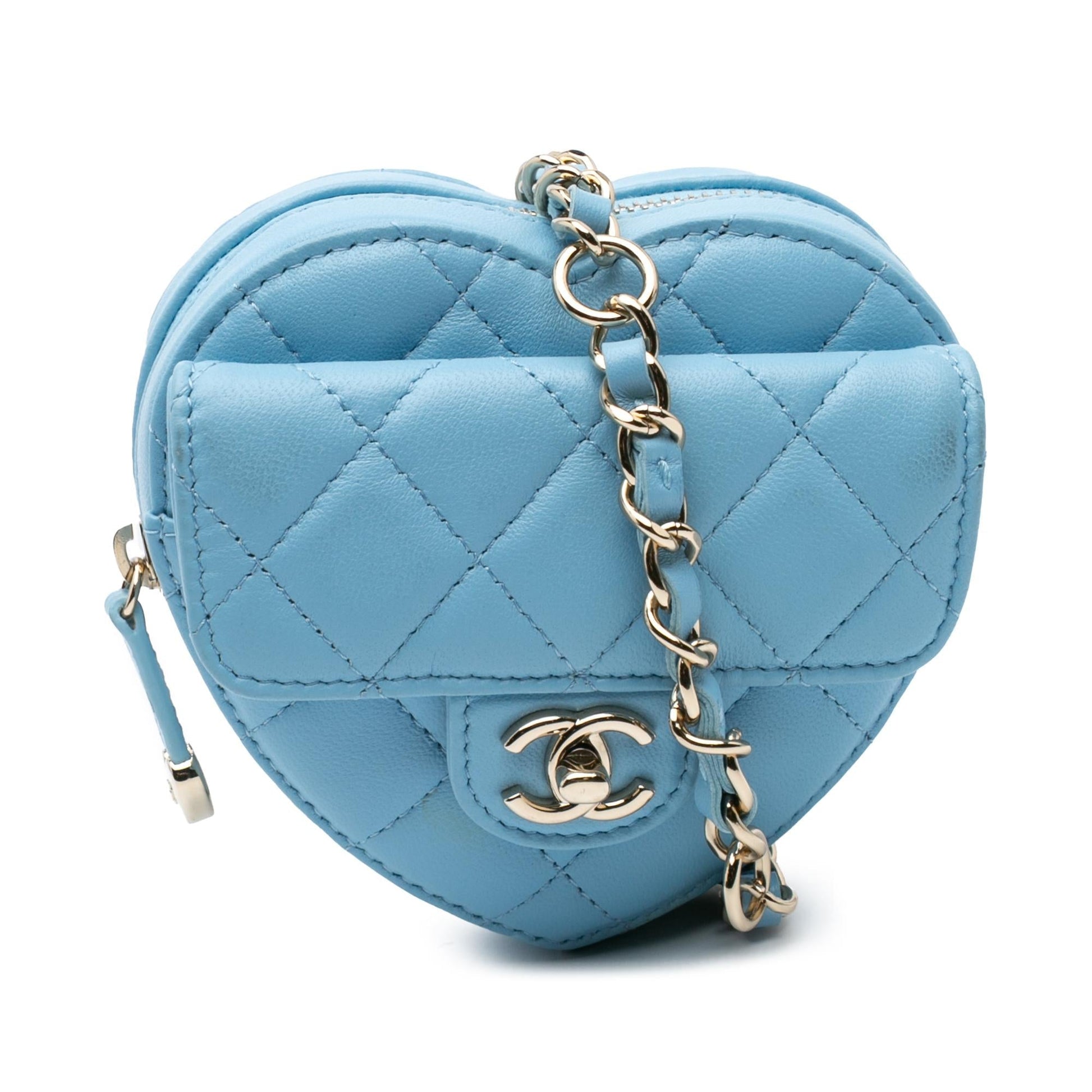 Chanel Lambskin CC Love Heart Belt Bag 1