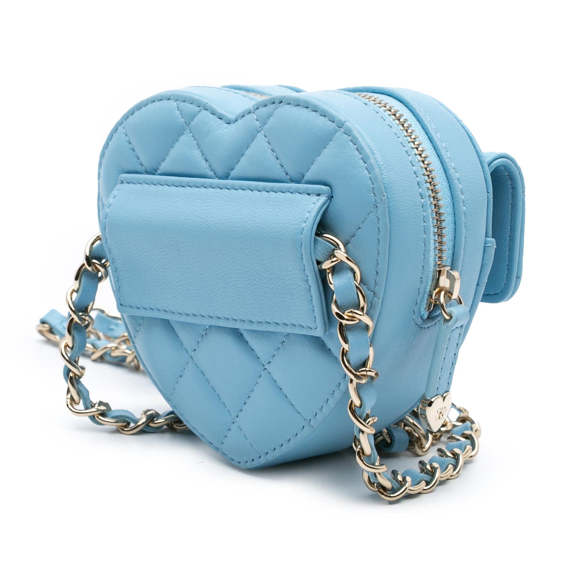 Chanel Lambskin CC Love Heart Belt Bag 1