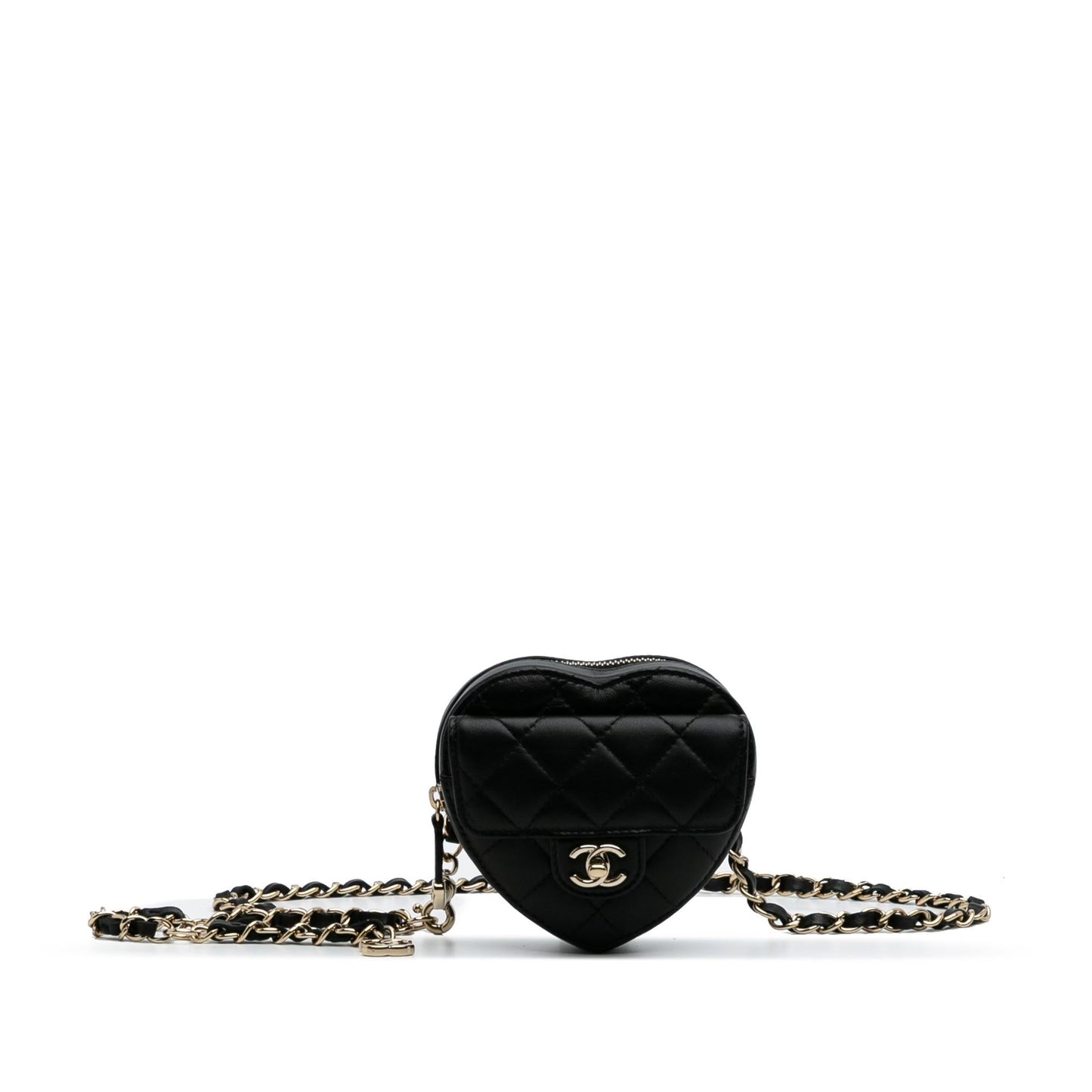 Chanel Lambskin CC Love Heart Belt Bag 2