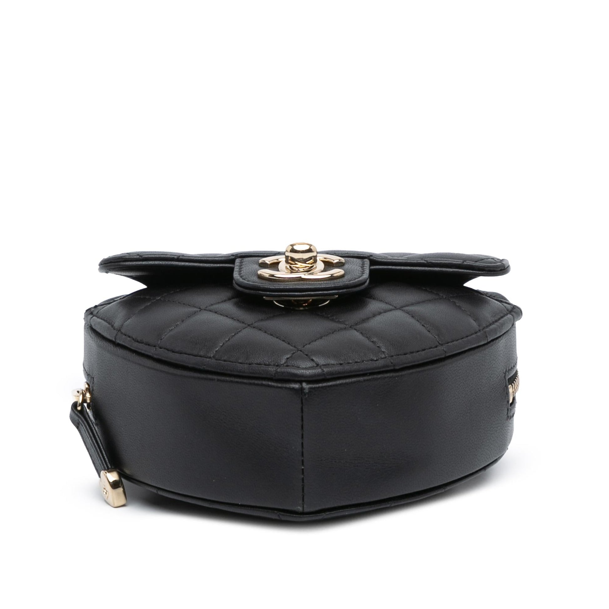 Chanel Lambskin CC Love Heart Crossbody Bag