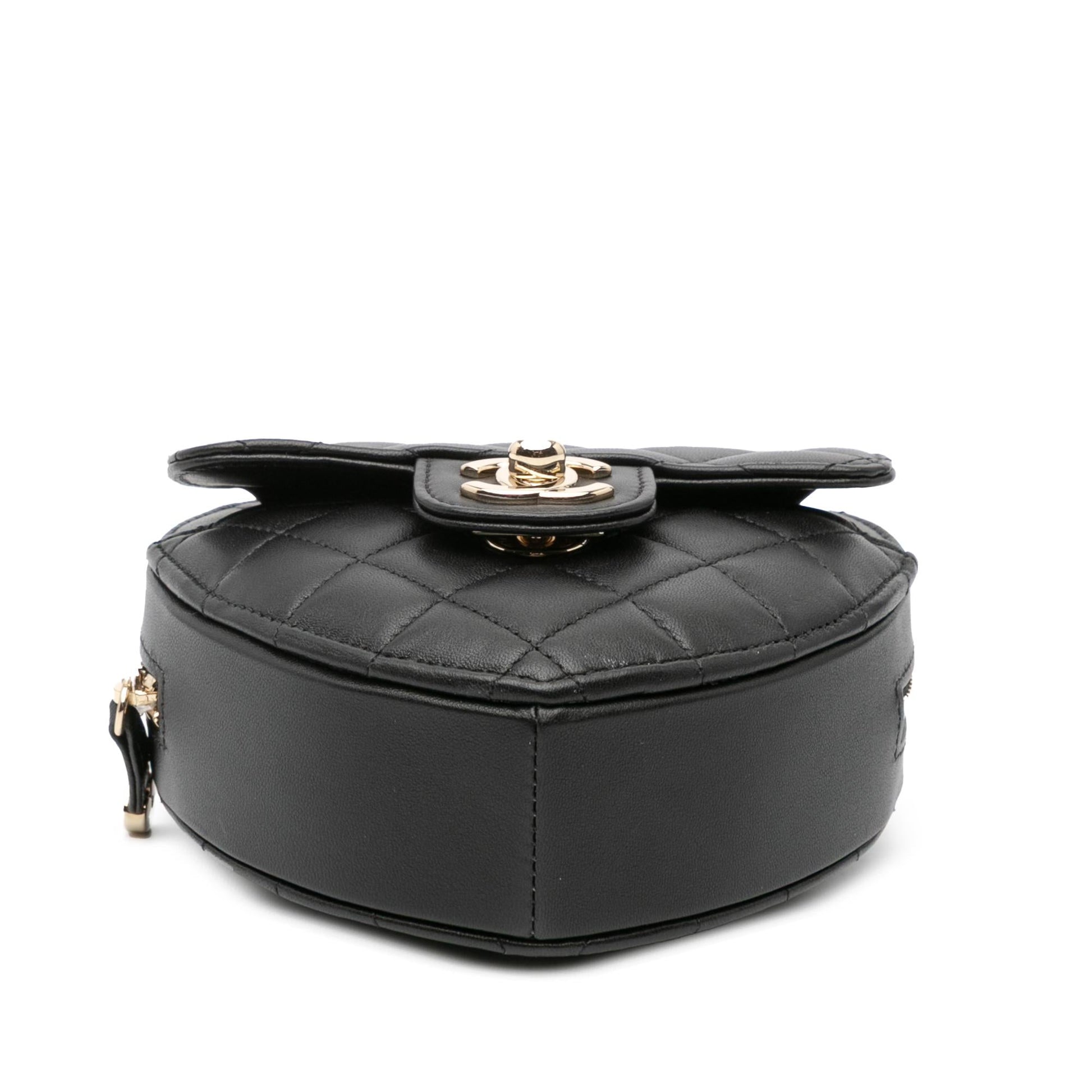 Chanel Lambskin CC Love Heart Crossbody Bag Crossbody 1