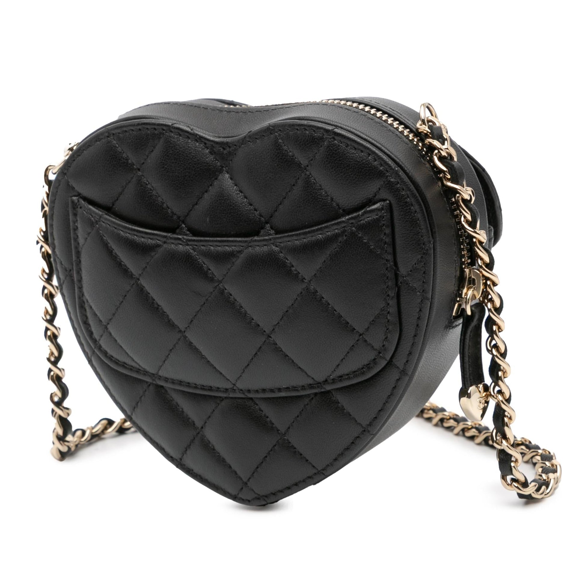 Chanel Lambskin CC Love Heart Crossbody Bag Crossbody 1