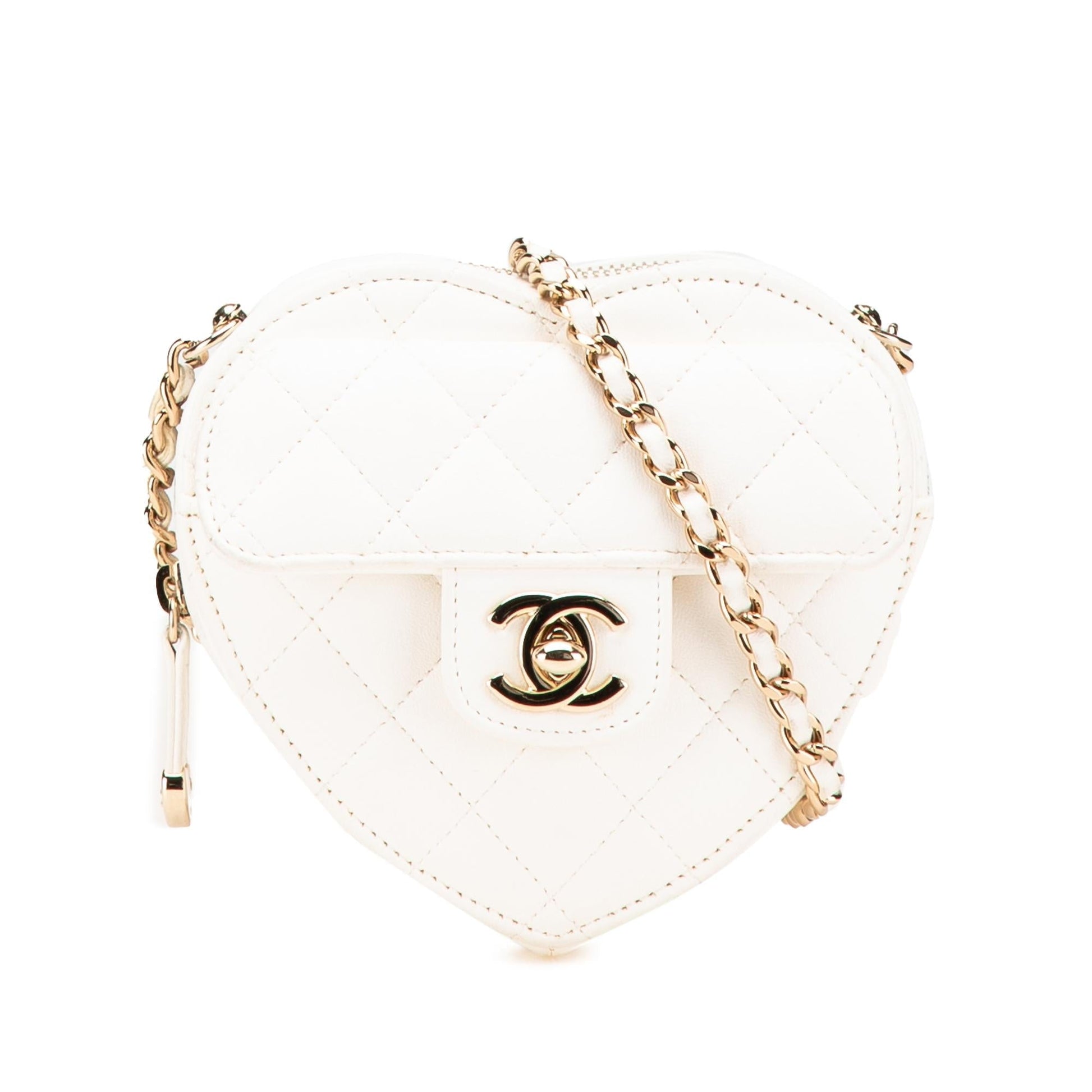 Chanel Lambskin CC Love Heart Crossbody Bag Crossbody 2