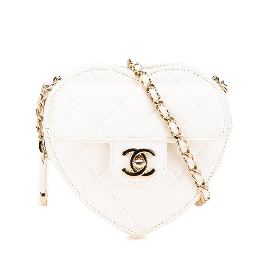 Chanel Lambskin CC Love Heart Crossbody Bag Crossbody 2