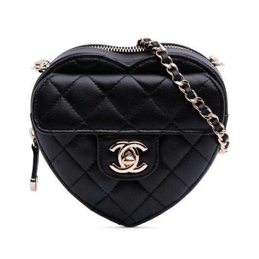 Chanel Lambskin CC Love Heart Crossbody Bag Crossbody 3