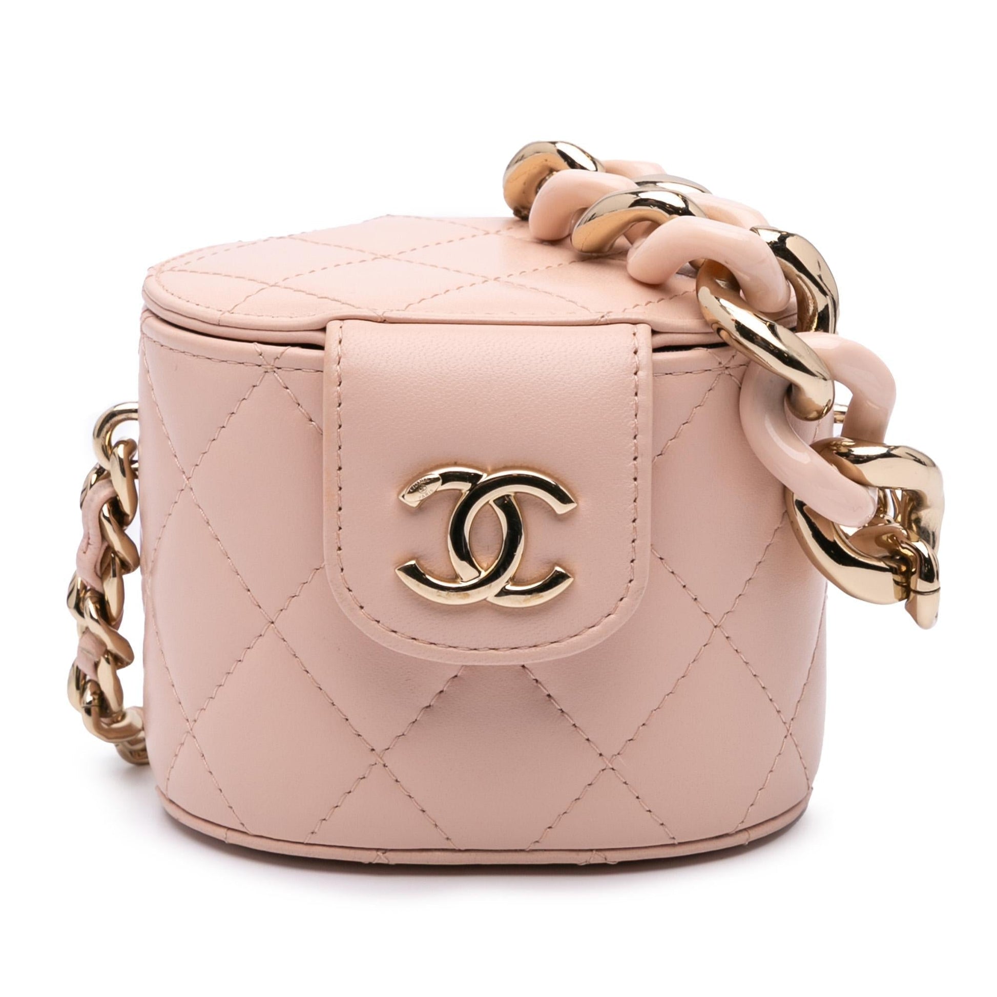 Chanel Lambskin Elegant Vanity Mini Bag Case 1