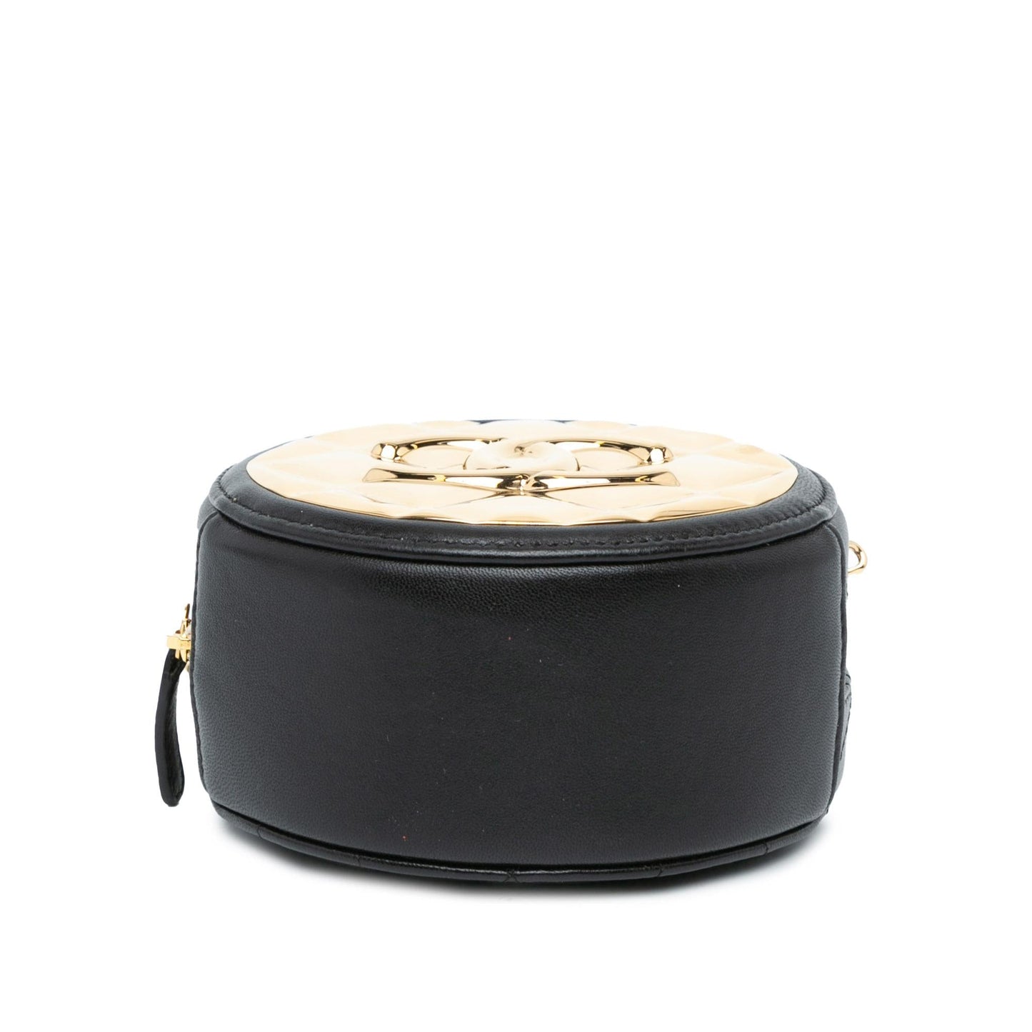 Chanel Lambskin Golden Plate Round SHG-WiHX9Q Clutch Bag