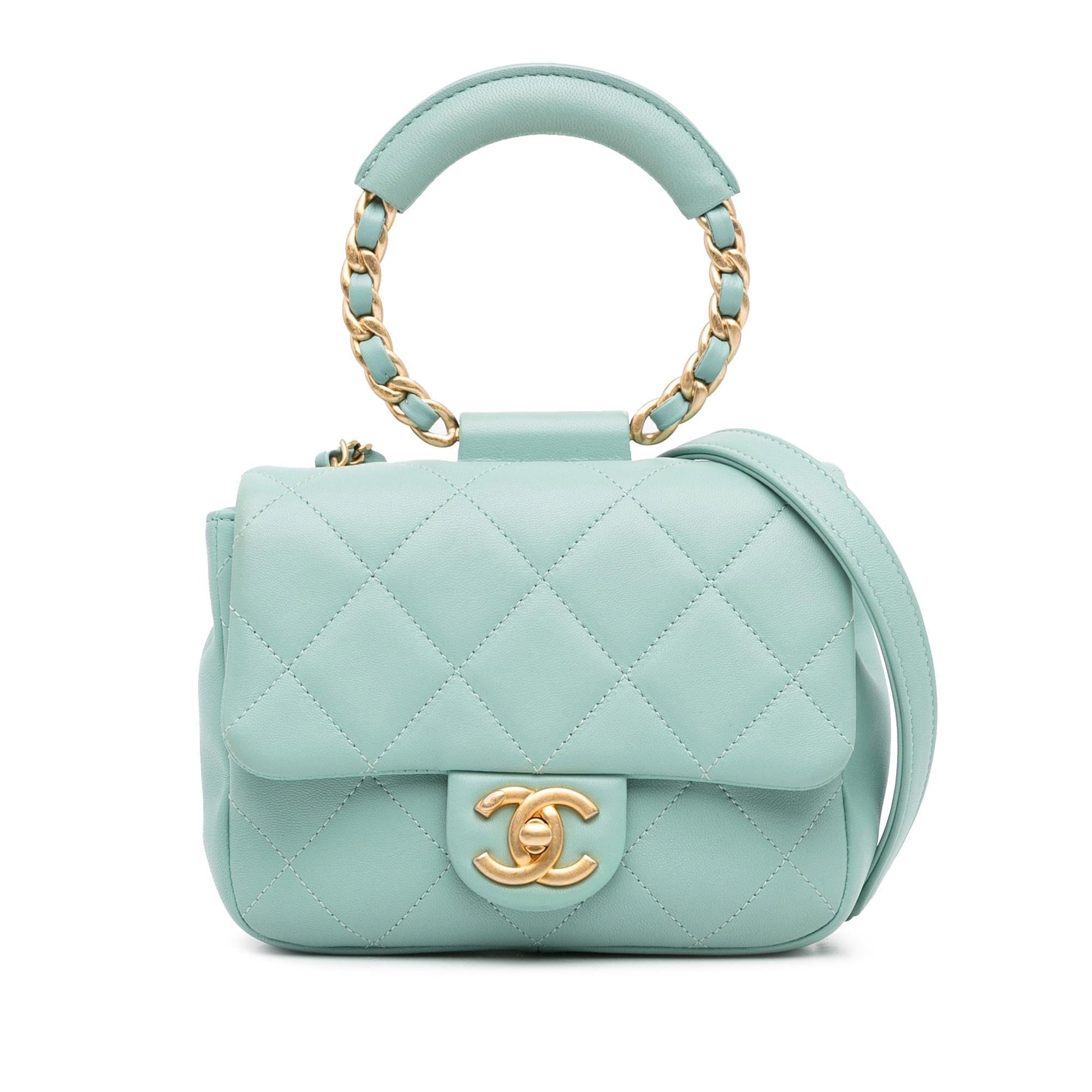 Chanel Mini Lambskin In The Loop Flap (Shg-Fe4T9D) Bag