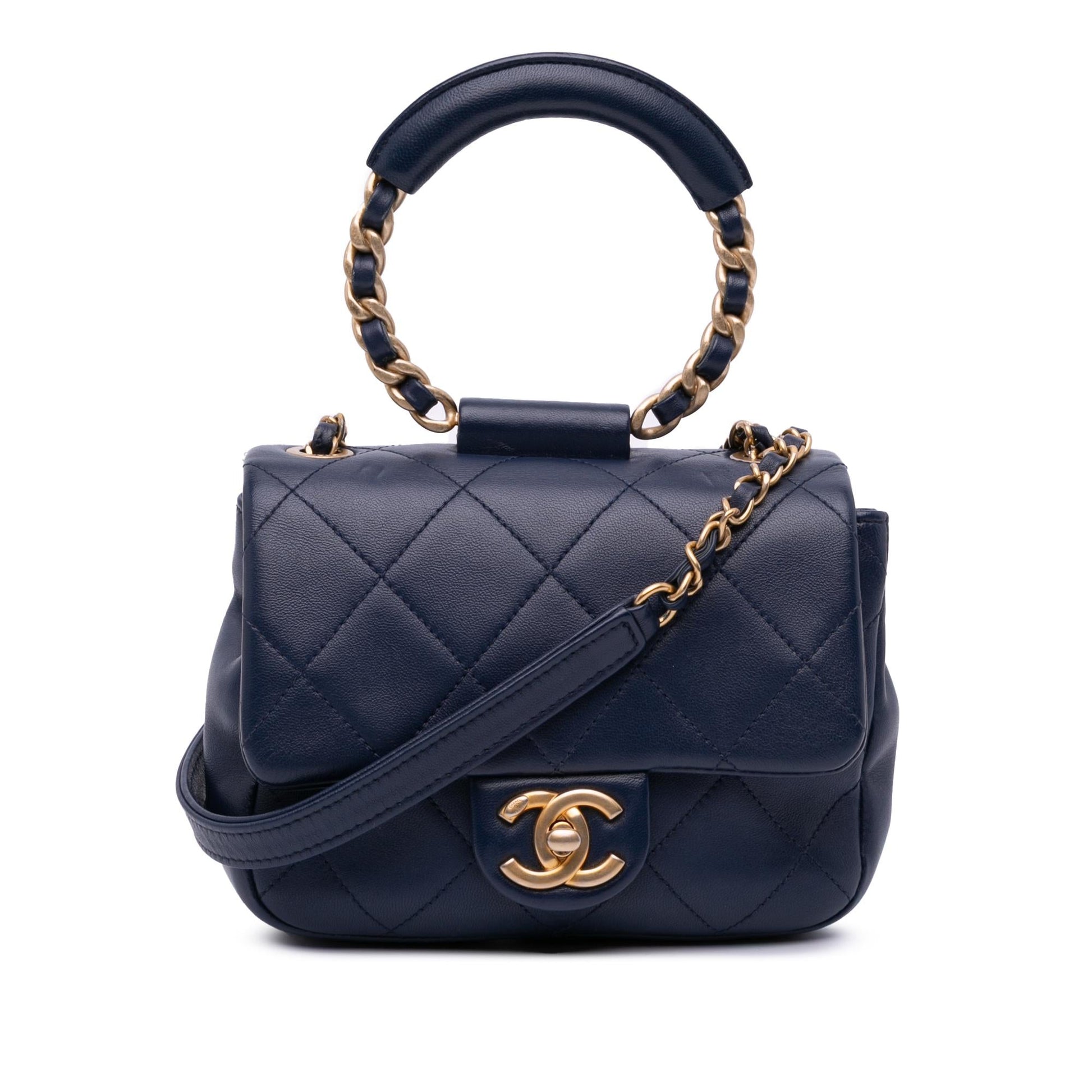 Chanel Lambskin Loop Flap Mini Bag Flap 1