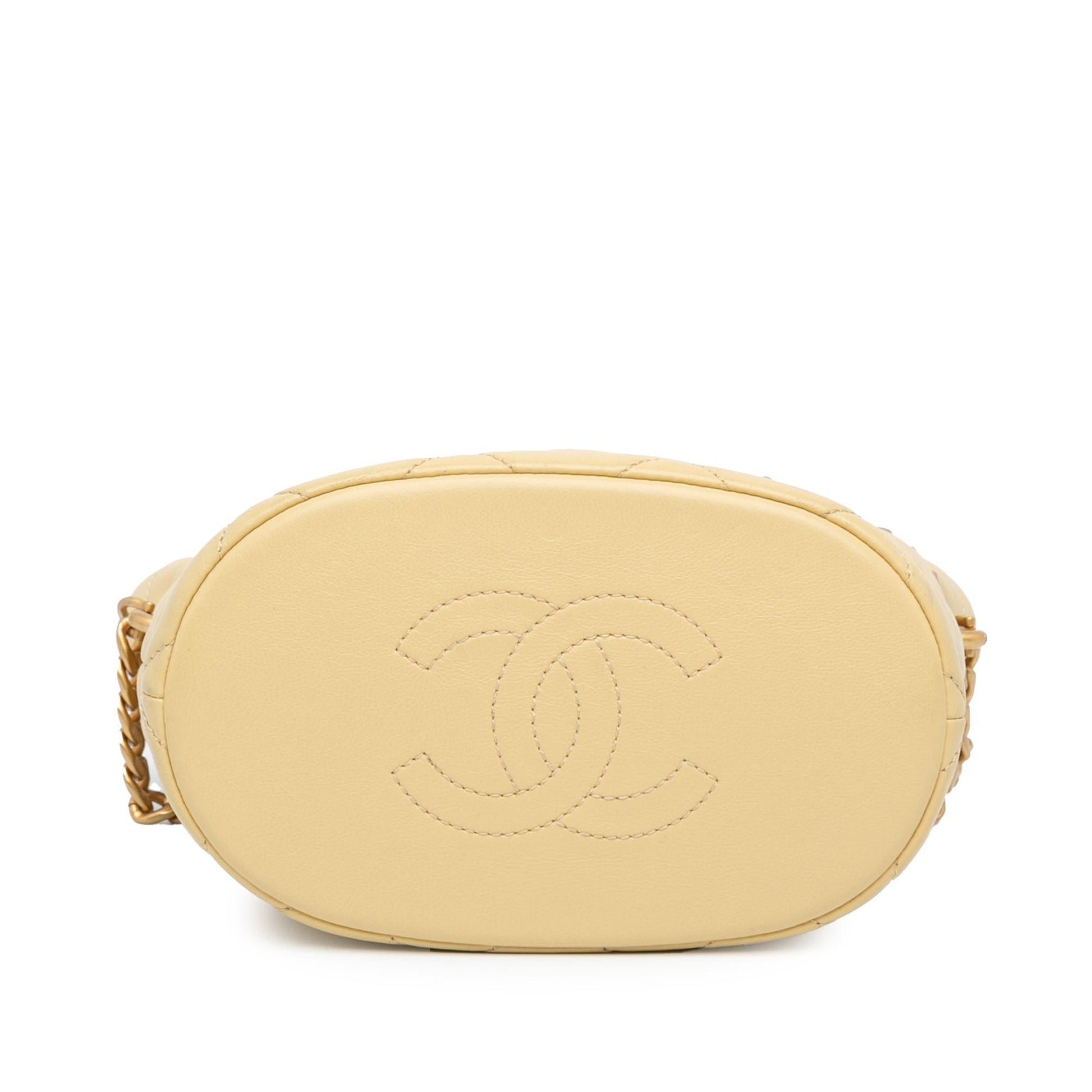 Chanel Lambskin Pending CC Bucket Bag