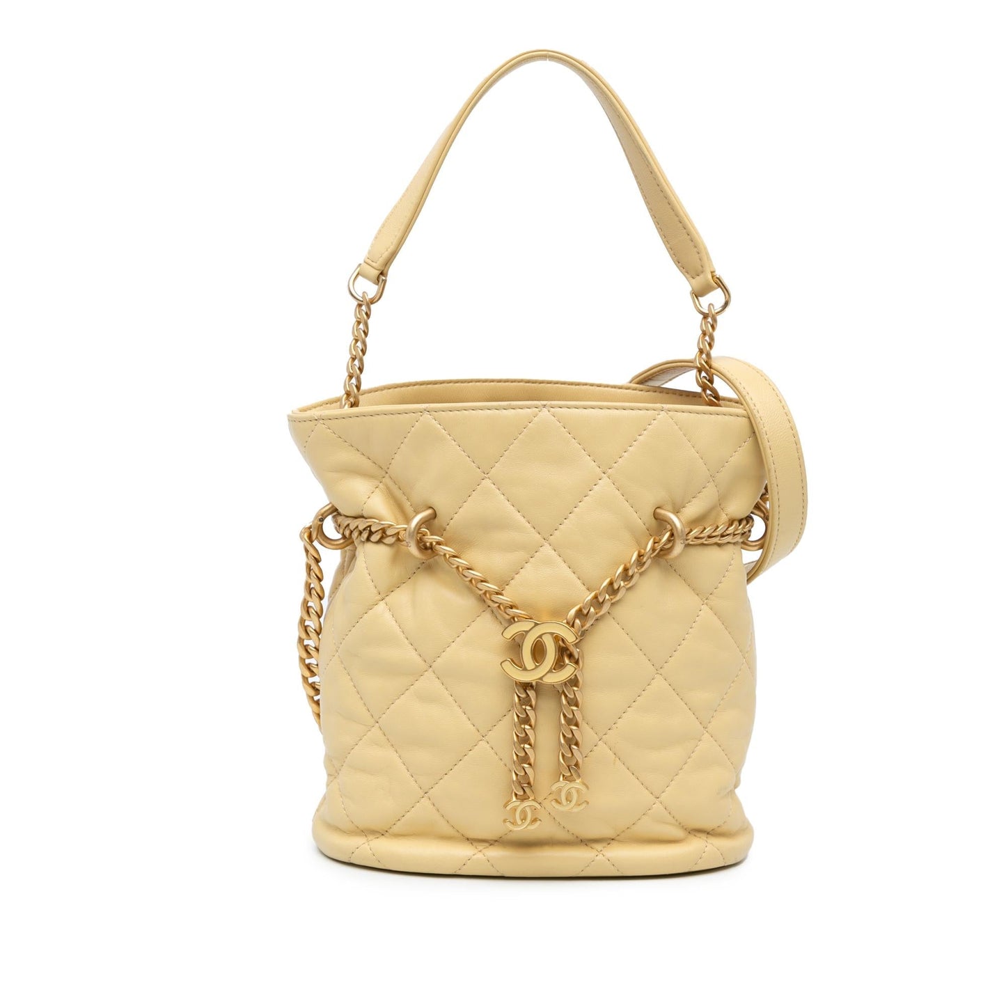 Chanel Lambskin Pending CC Bucket Bag Bucket Bag