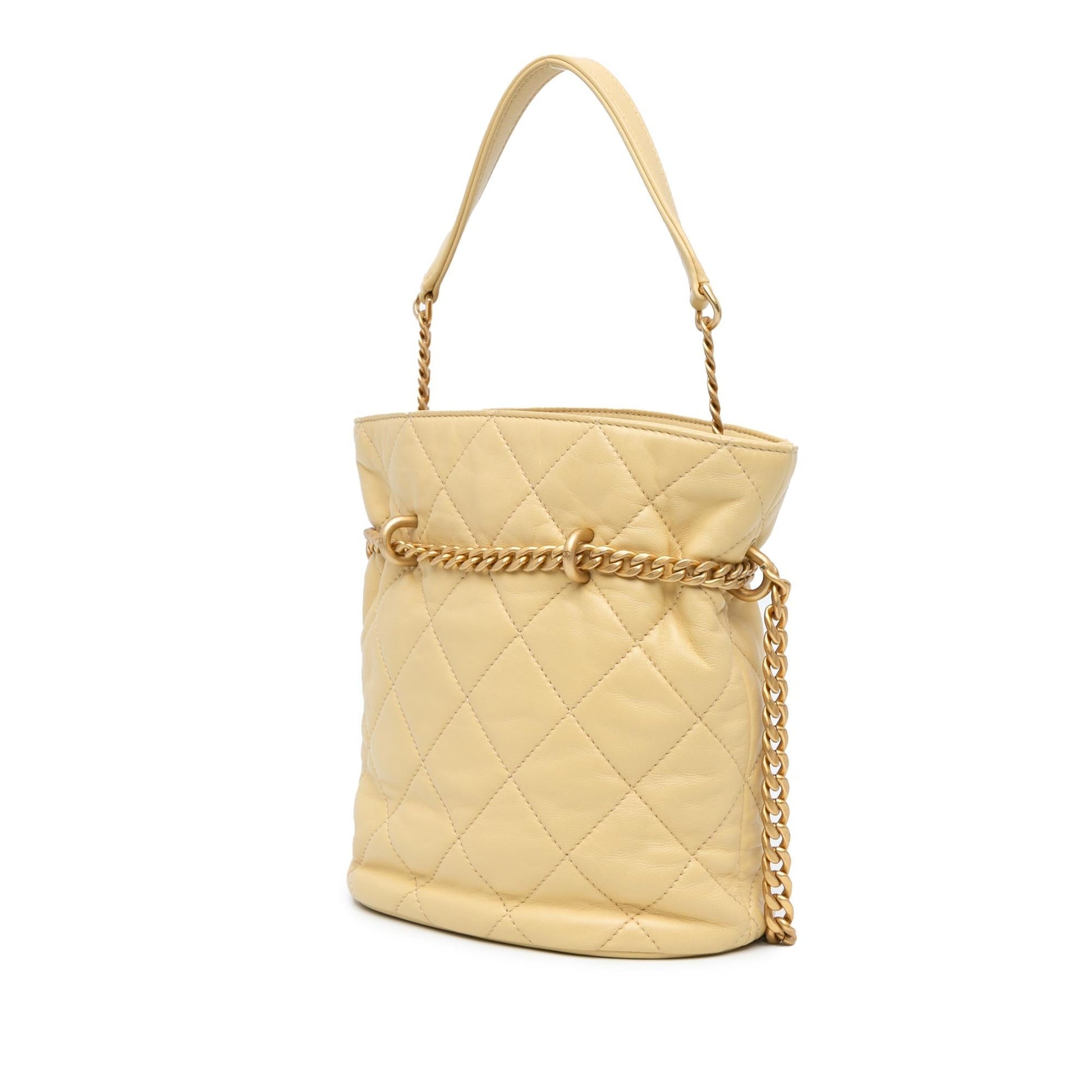 Chanel Lambskin Pending CC Bucket Bag Bucket Bag