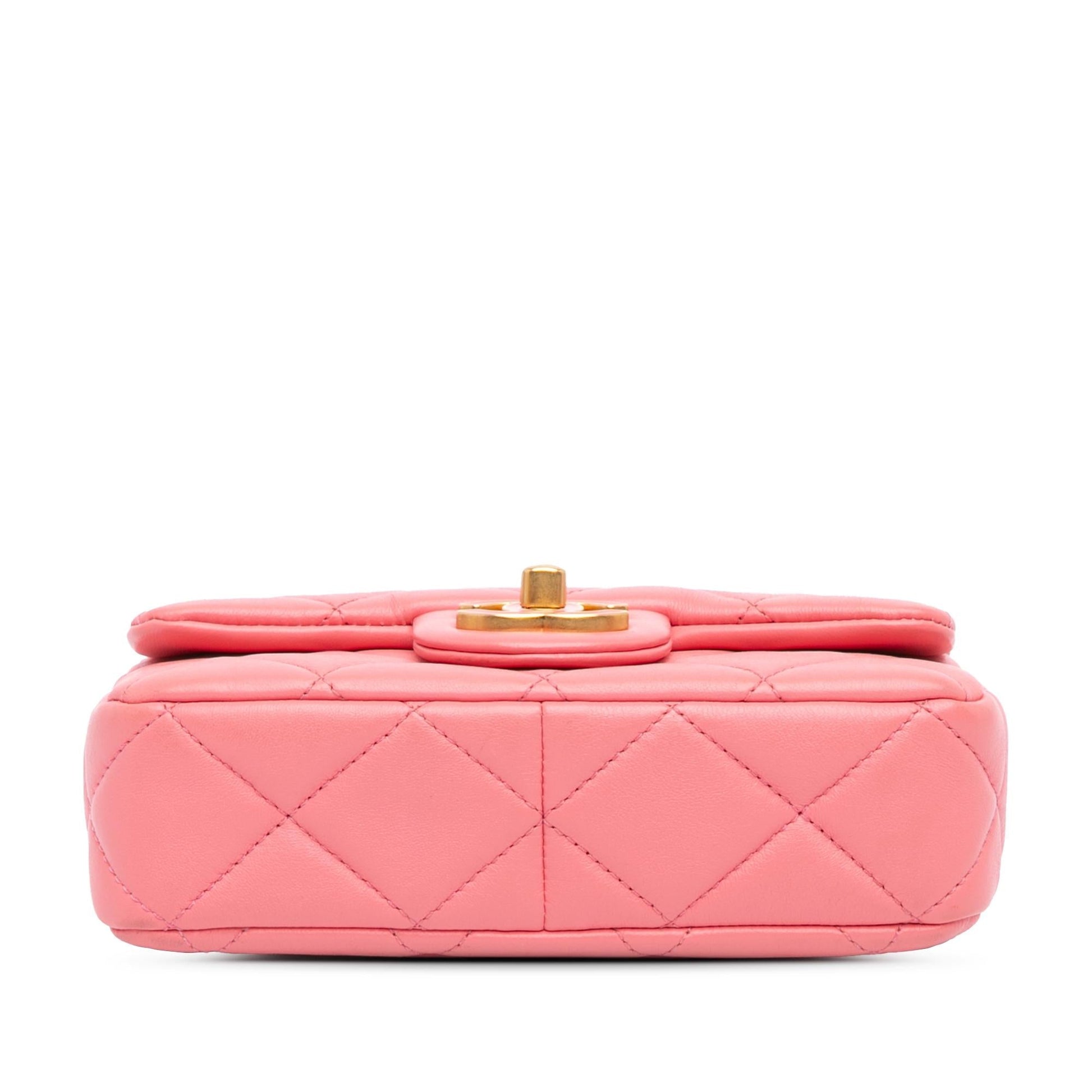 Chanel Lambskin Pending CC Flap Mini Bag