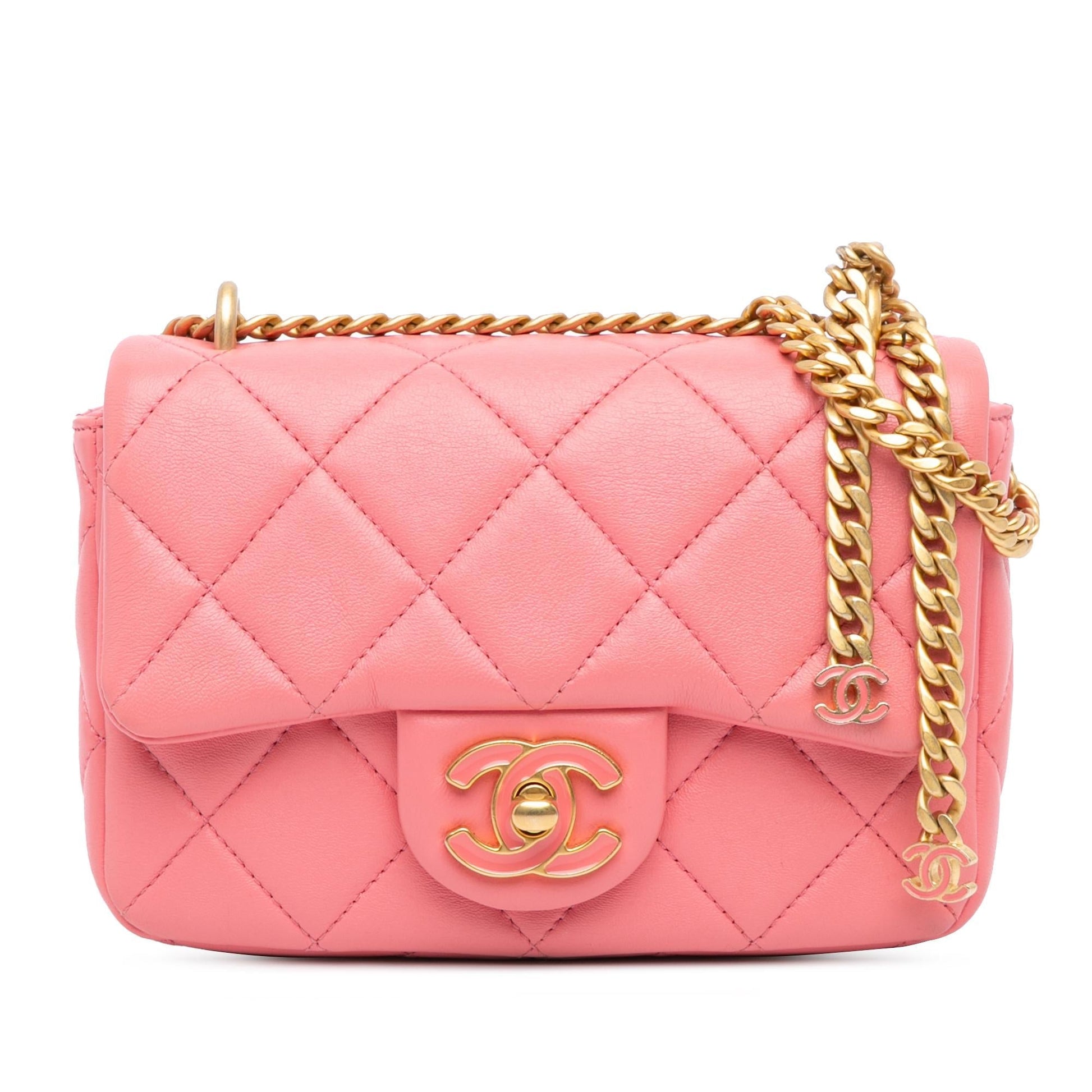 Chanel Lambskin Pending CC Flap Mini Bag