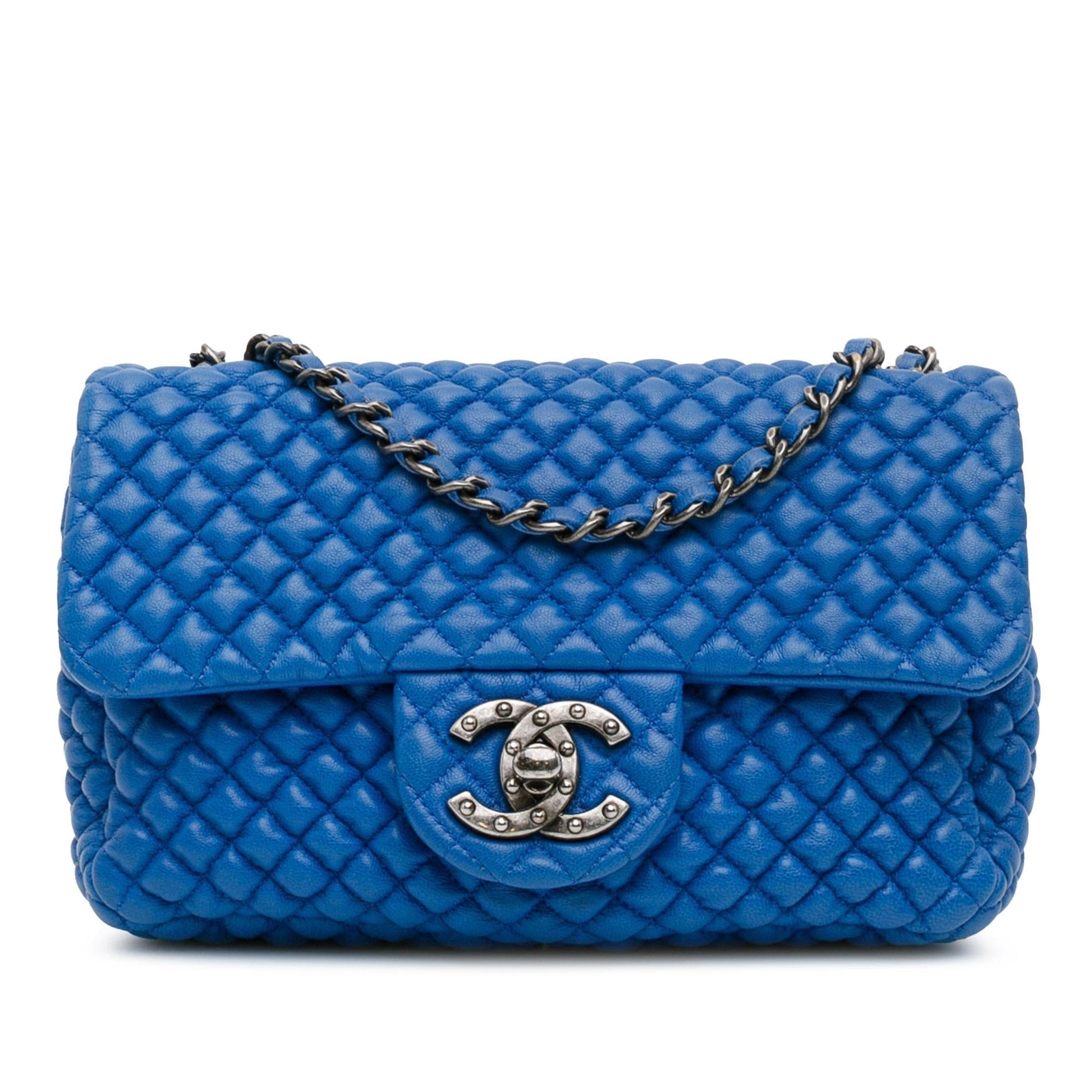 Chanel Microquilted Lambskin Studded CC Flap SHG-79zs0k Mini Bag