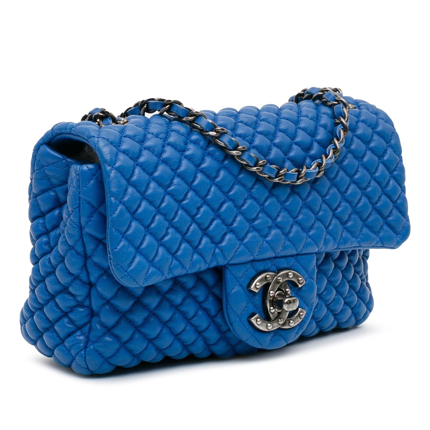 Chanel Microquilted Lambskin Studded CC Flap SHG-79zs0k Mini Bag
