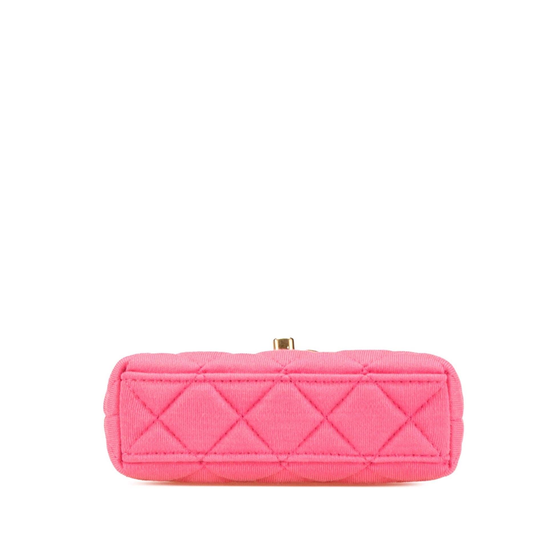 Chanel Nano Jersey Kelly Shopper Tote Bag