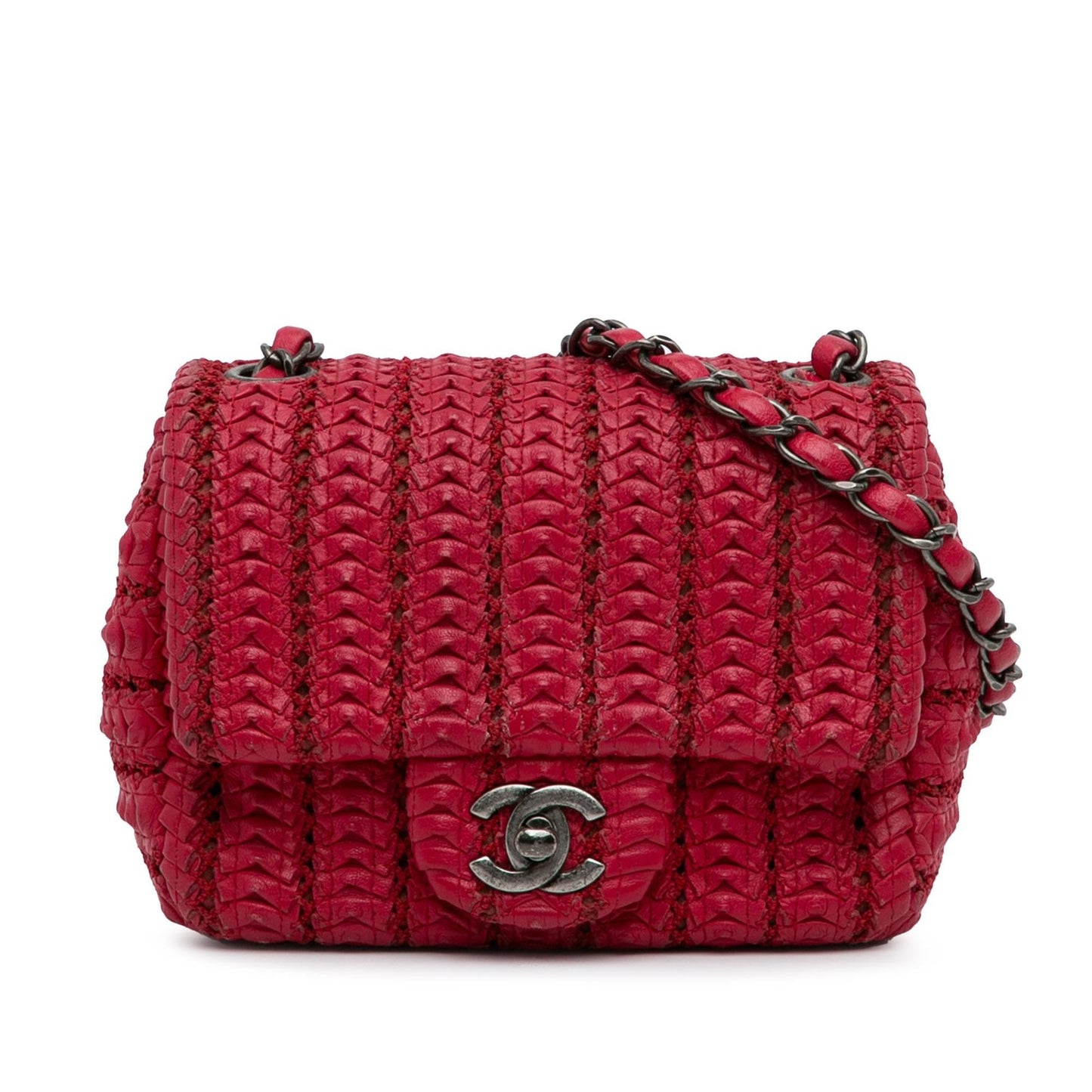 Chanel Paris Seoul Crochet Lambskin Flap SHG-BZAEw8 Shoulder Bag
