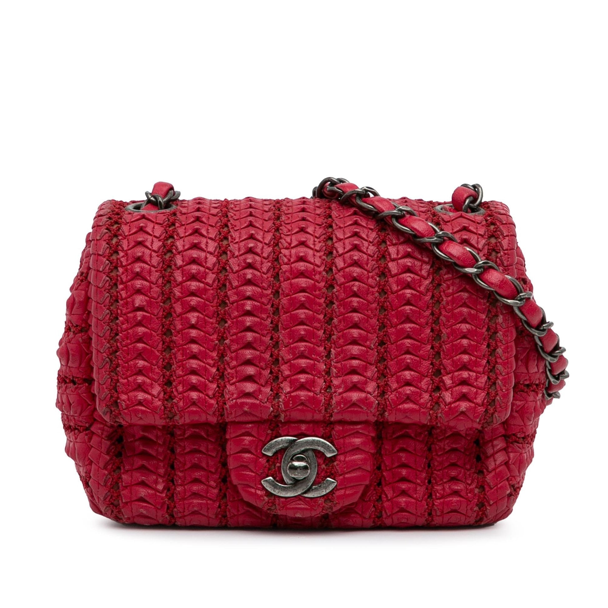 Chanel Paris Seoul Crochet Lambskin Flap SHG-BZAEw8 Shoulder Bag