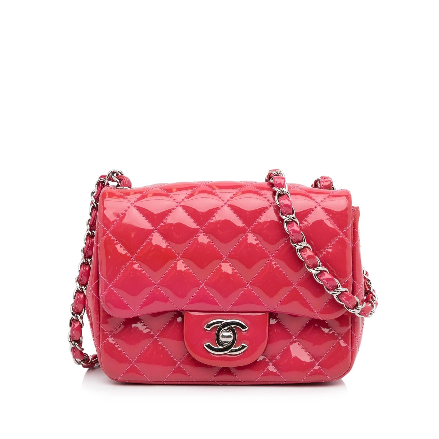Chanel Patent Classic Square Single Flap SHG-sjboxu Mini Bag