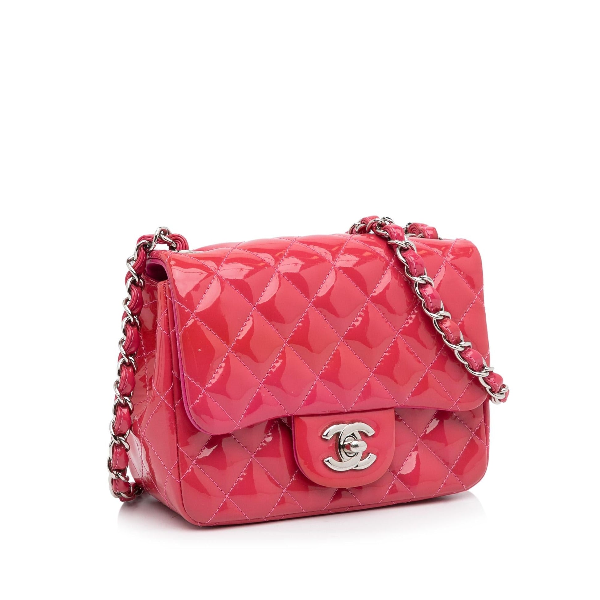 Chanel Patent Classic Square Single Flap SHG-sjboxu Mini Bag