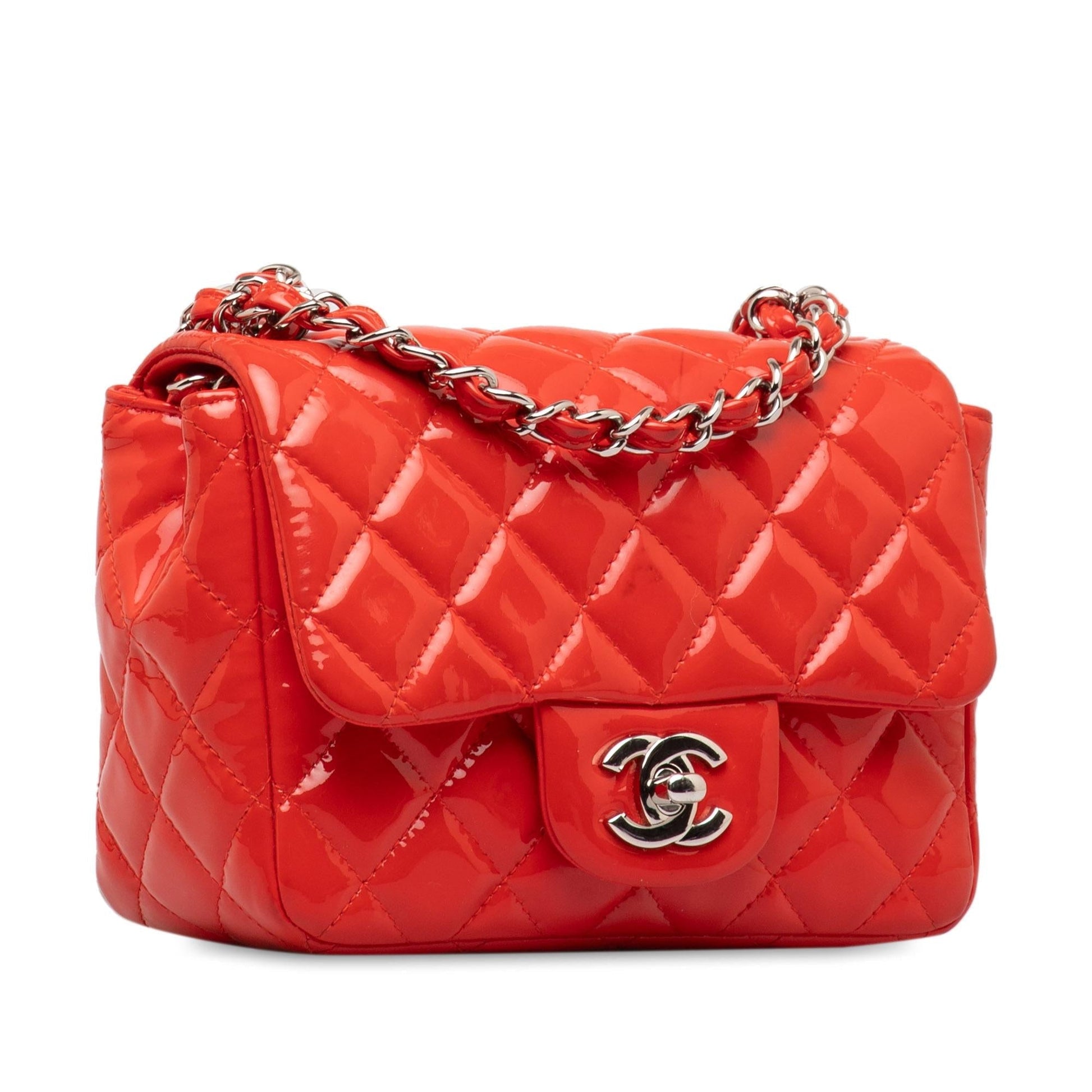 Chanel Patent Classic Square Single Flap SHG-zt3HF7 Mini Bag