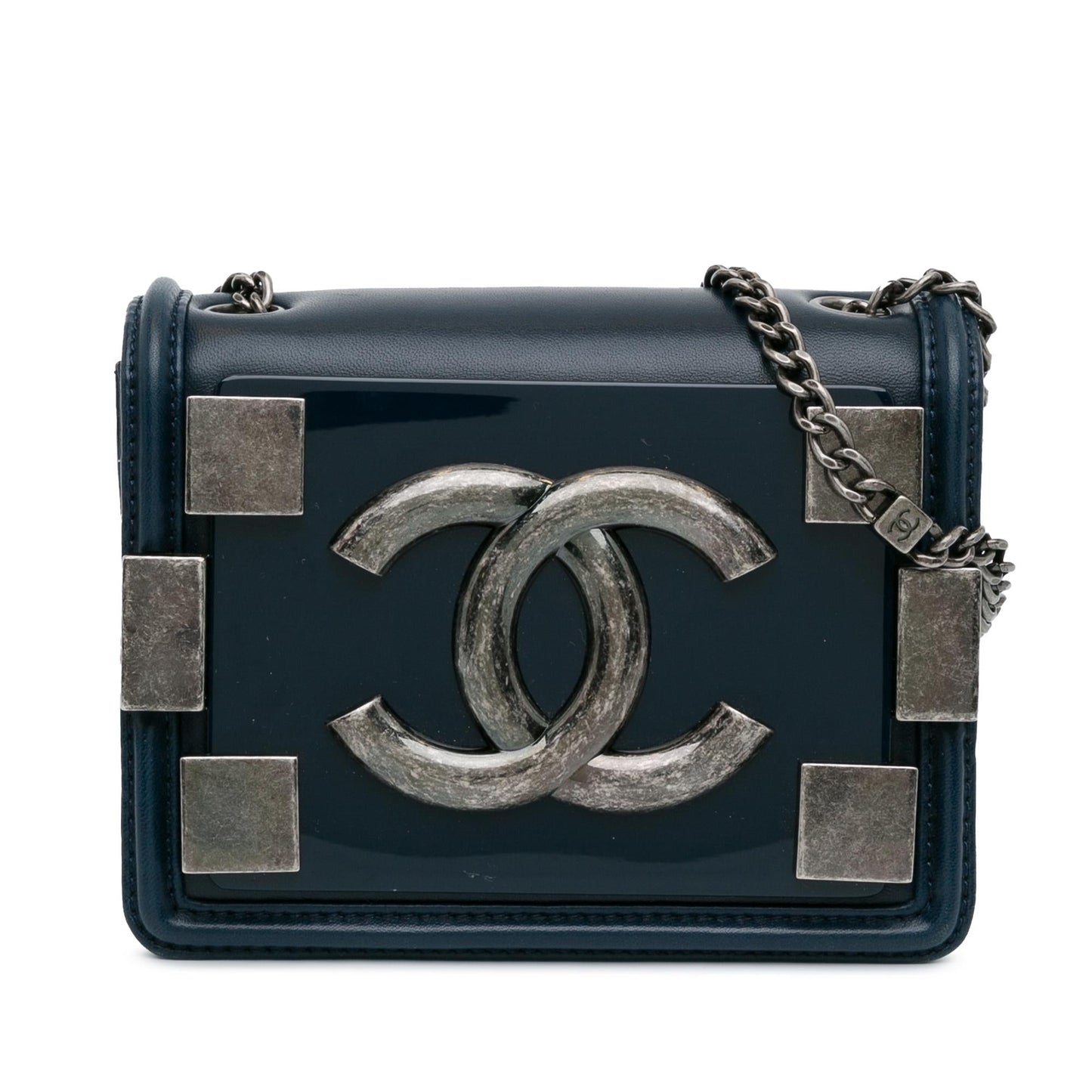 Chanel Plexiglass Boy Brick Flap SHG-IaaHc5 Leather Mini Bag