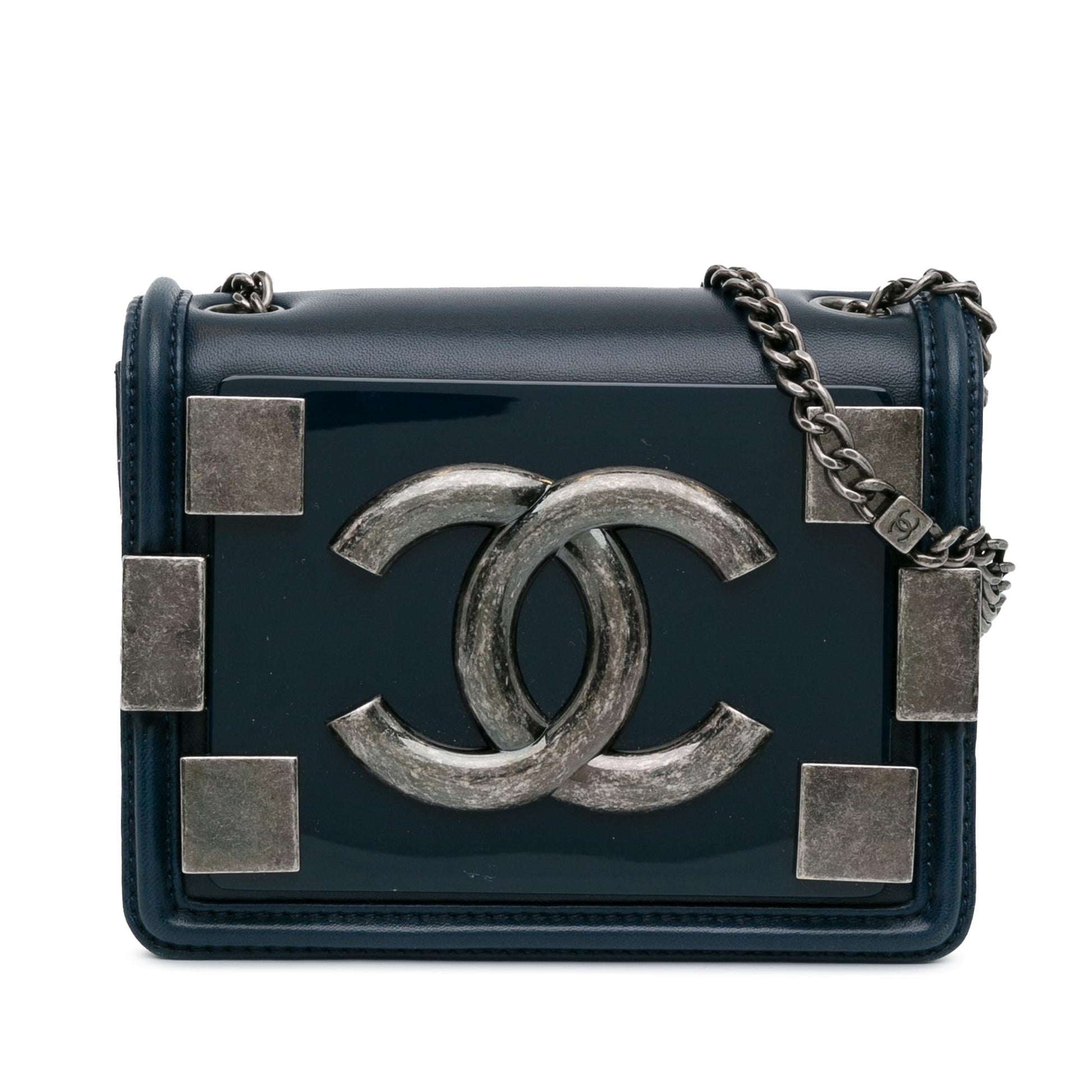 Chanel Plexiglass Boy Brick Flap SHG-IaaHc5 Leather Mini Bag