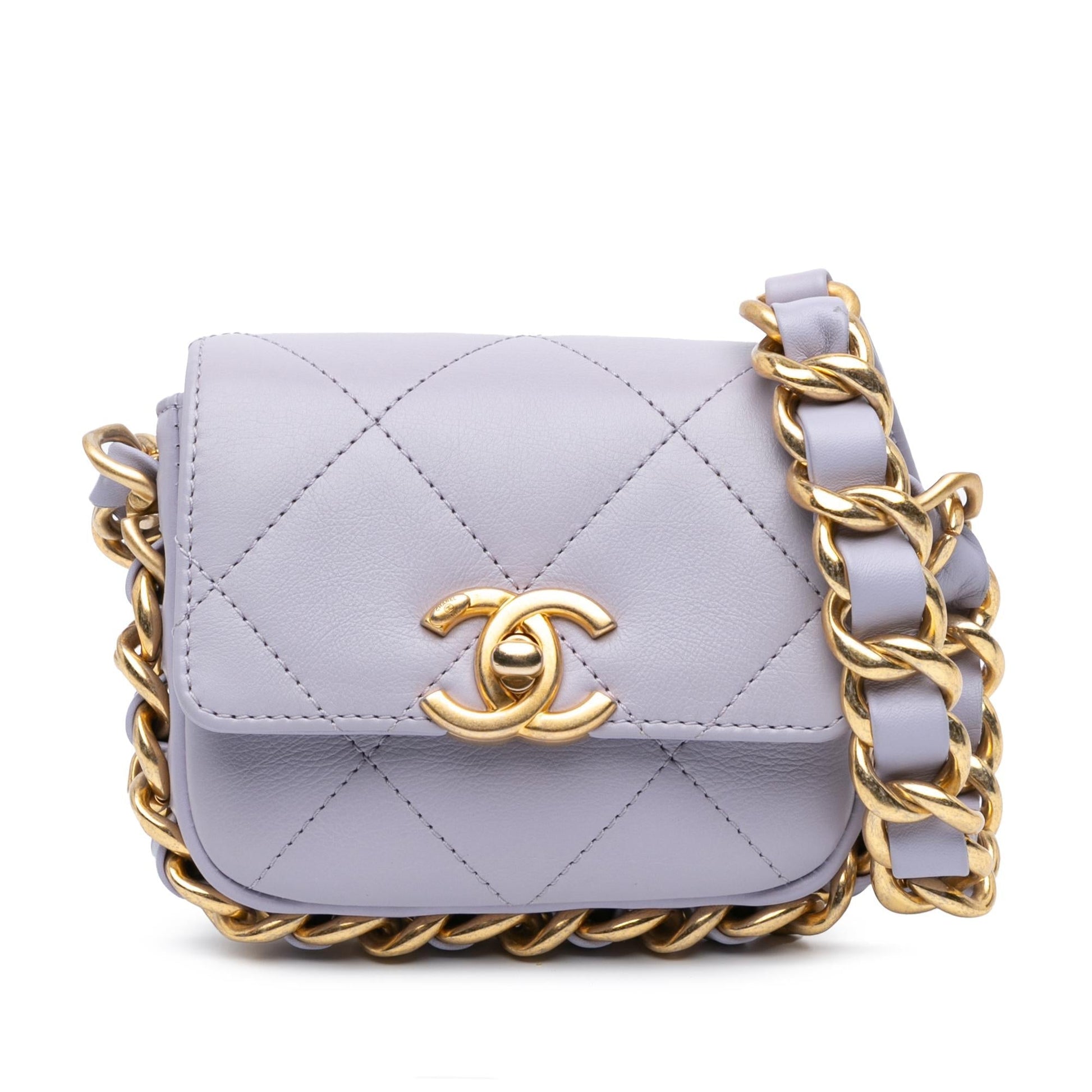 Chanel Quilted Calfskin Framing Flap Mini Bag