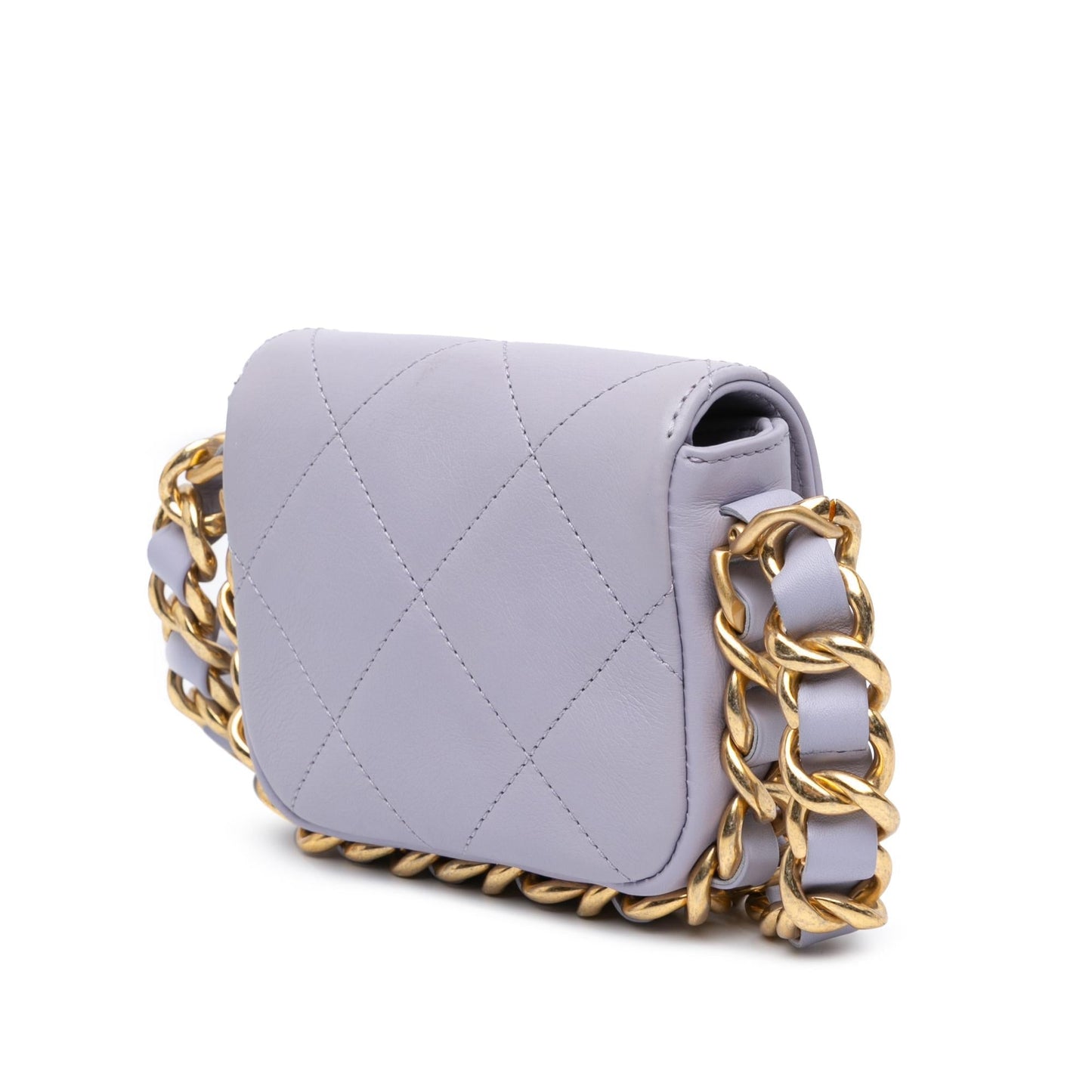 Chanel Quilted Calfskin Framing Flap Mini Bag Shg Hwoten