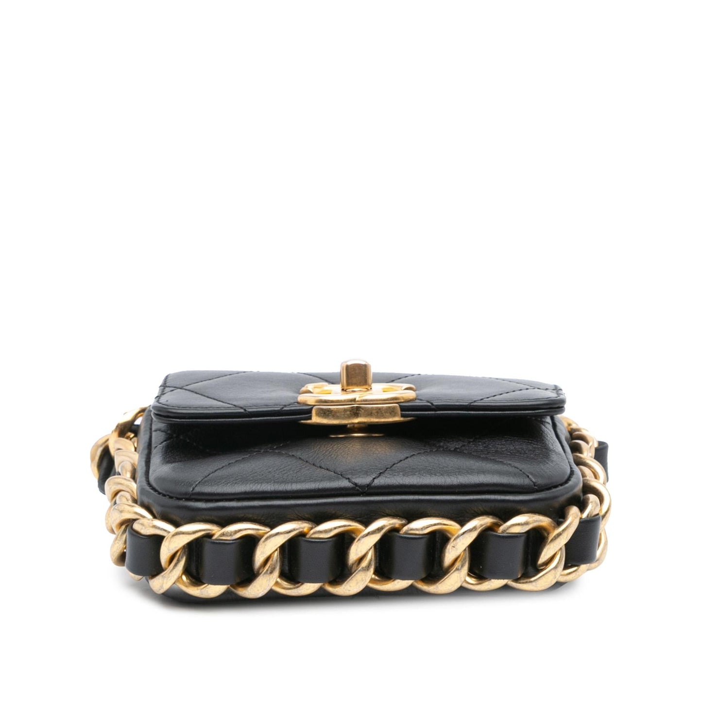 Chanel Quilted Calfskin Framing Flap Mini Bag Chain Flap