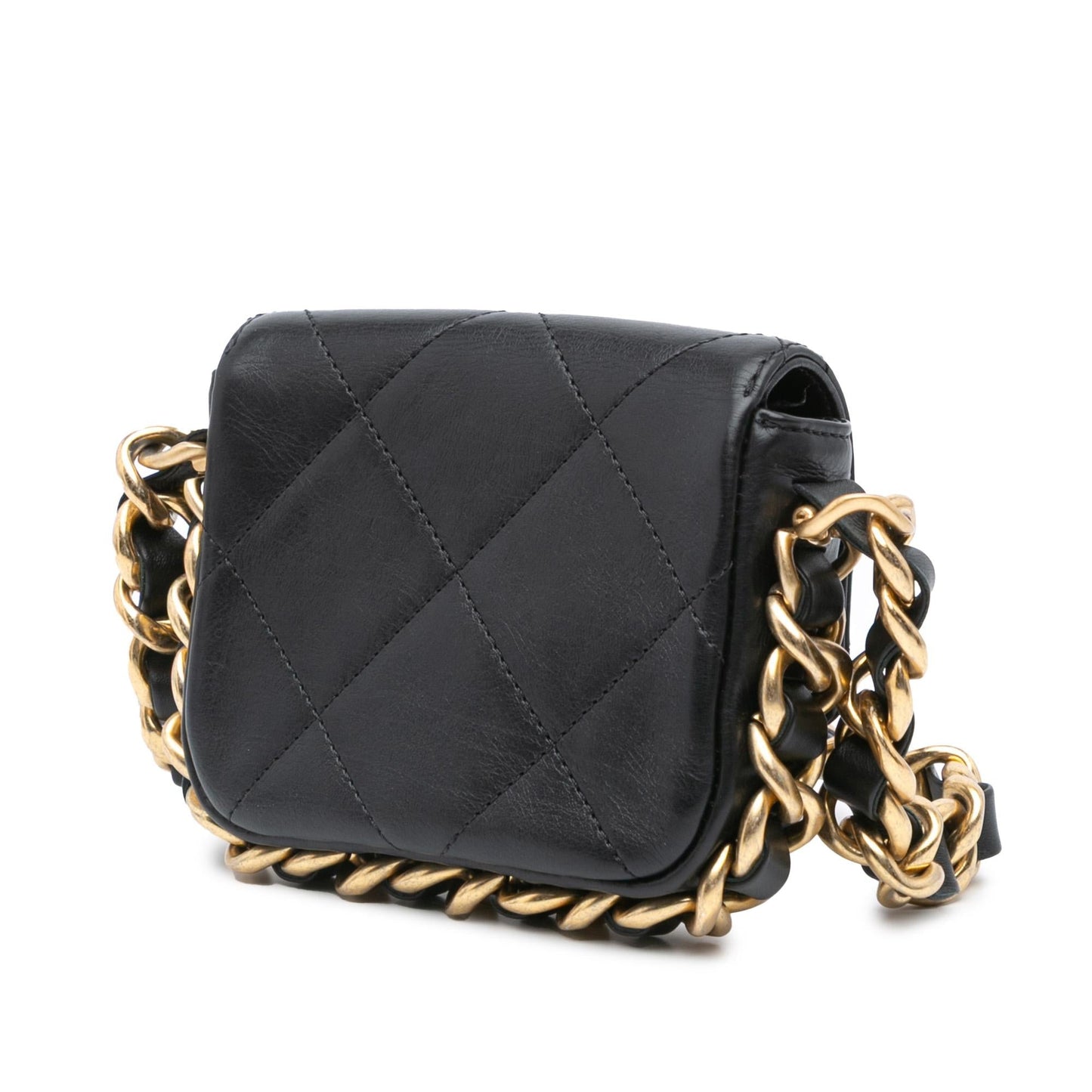 Chanel Quilted Calfskin Framing Flap Mini Bag Chain Flap