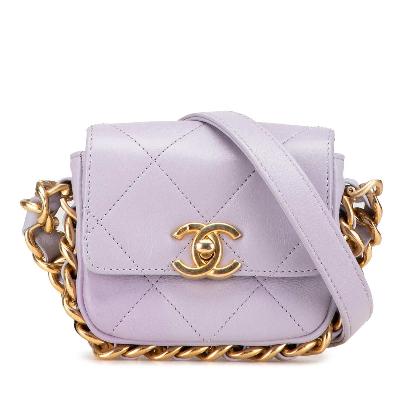 Chanel Quilted Calfskin Framing Flap Mini Bag Flap 6
