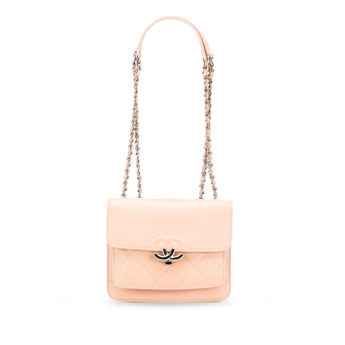 Chanel Quilted Caviar CC Box Flap Mini Bag