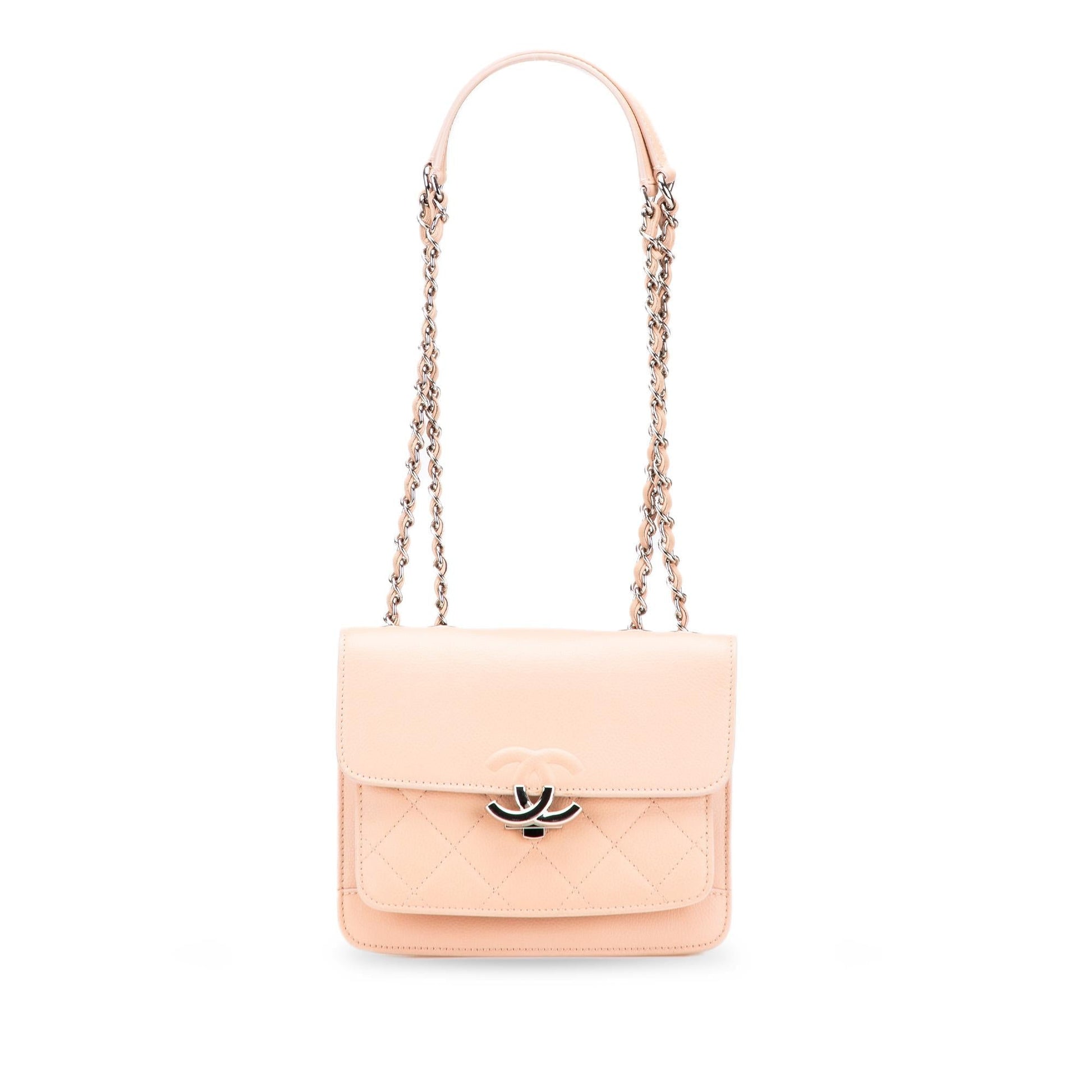 Chanel Quilted Caviar CC Box Flap Mini Bag