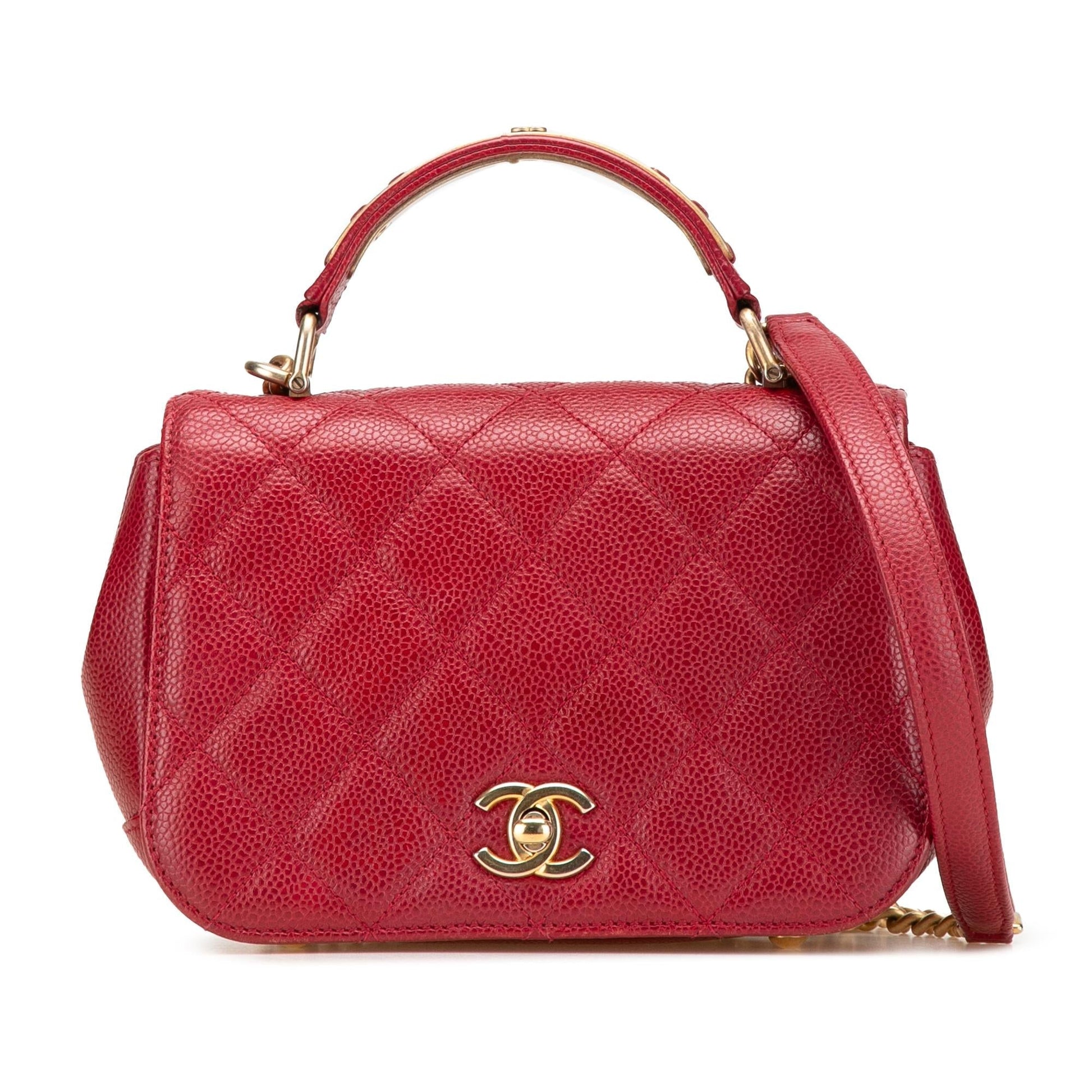 Chanel Quilted Caviar Carry Around Flap Mini Bag Flap 1