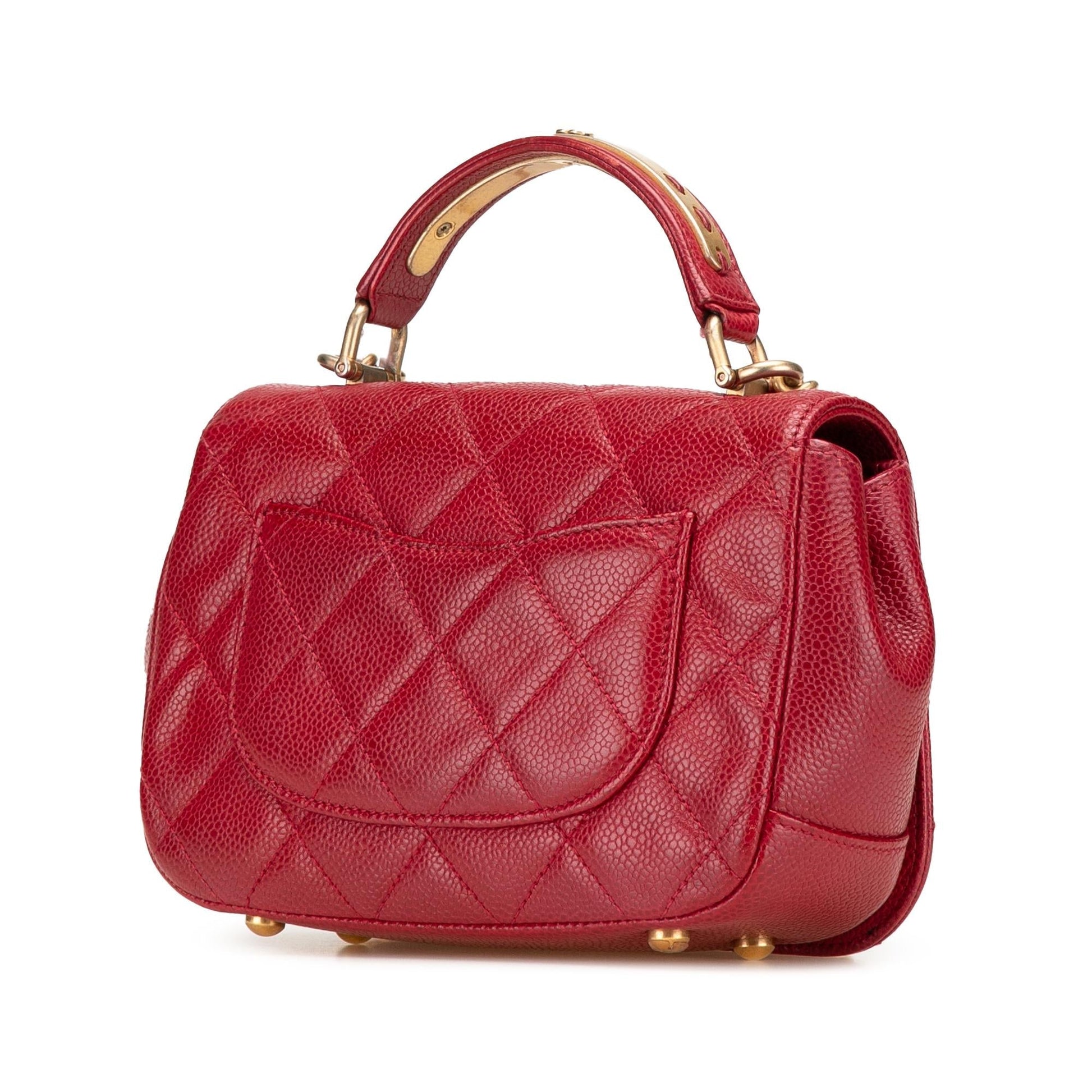 Chanel Quilted Caviar Carry Around Flap Mini Bag Flap 1