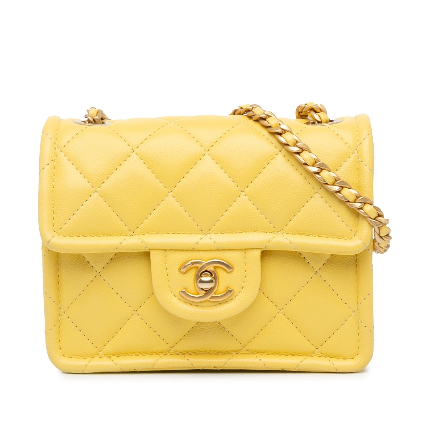 Chanel Quilted Caviar Sweet Classic Flap SHG-7qkTJa Mini Bag