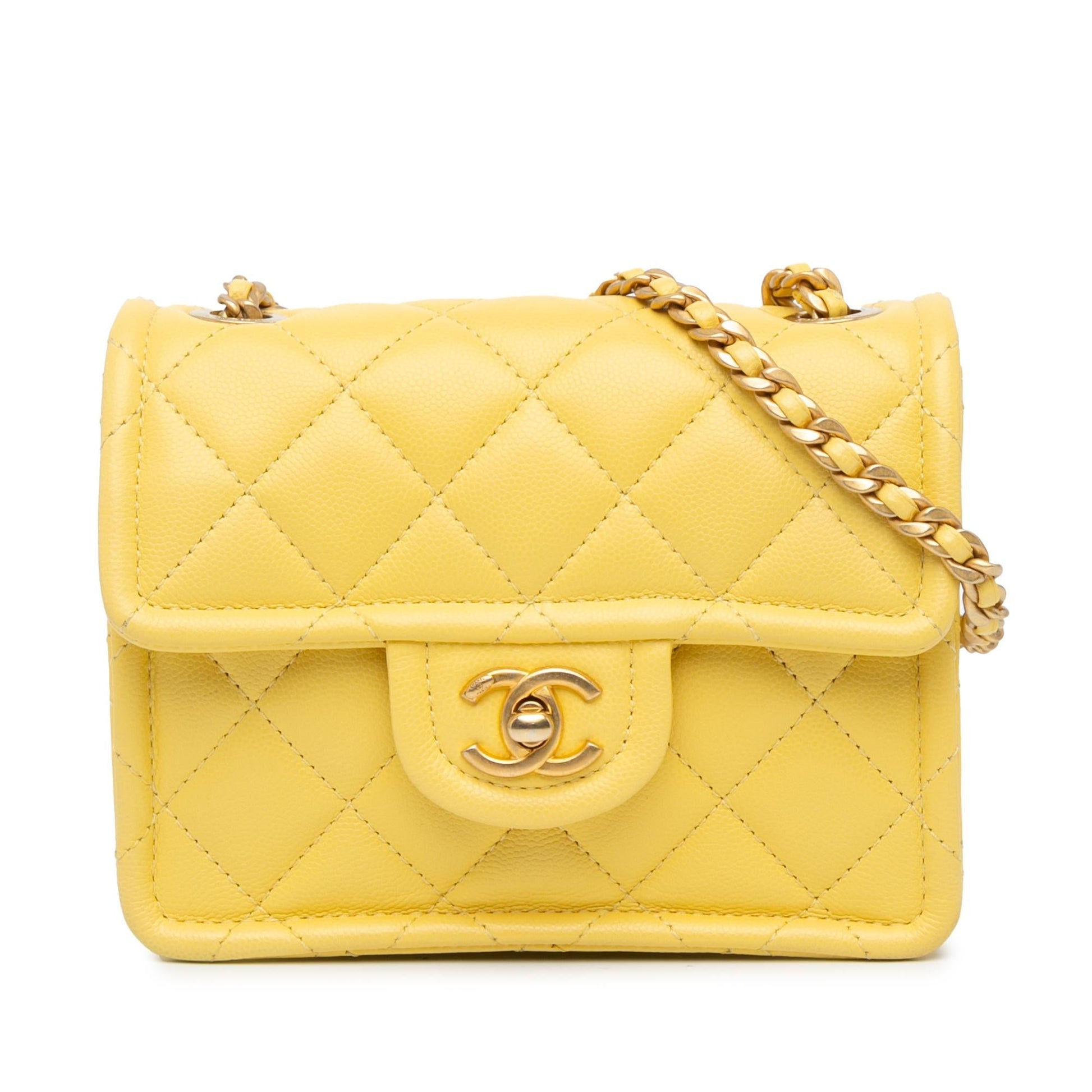 Chanel Quilted Caviar Sweet Classic Flap SHG-7qkTJa Mini Bag