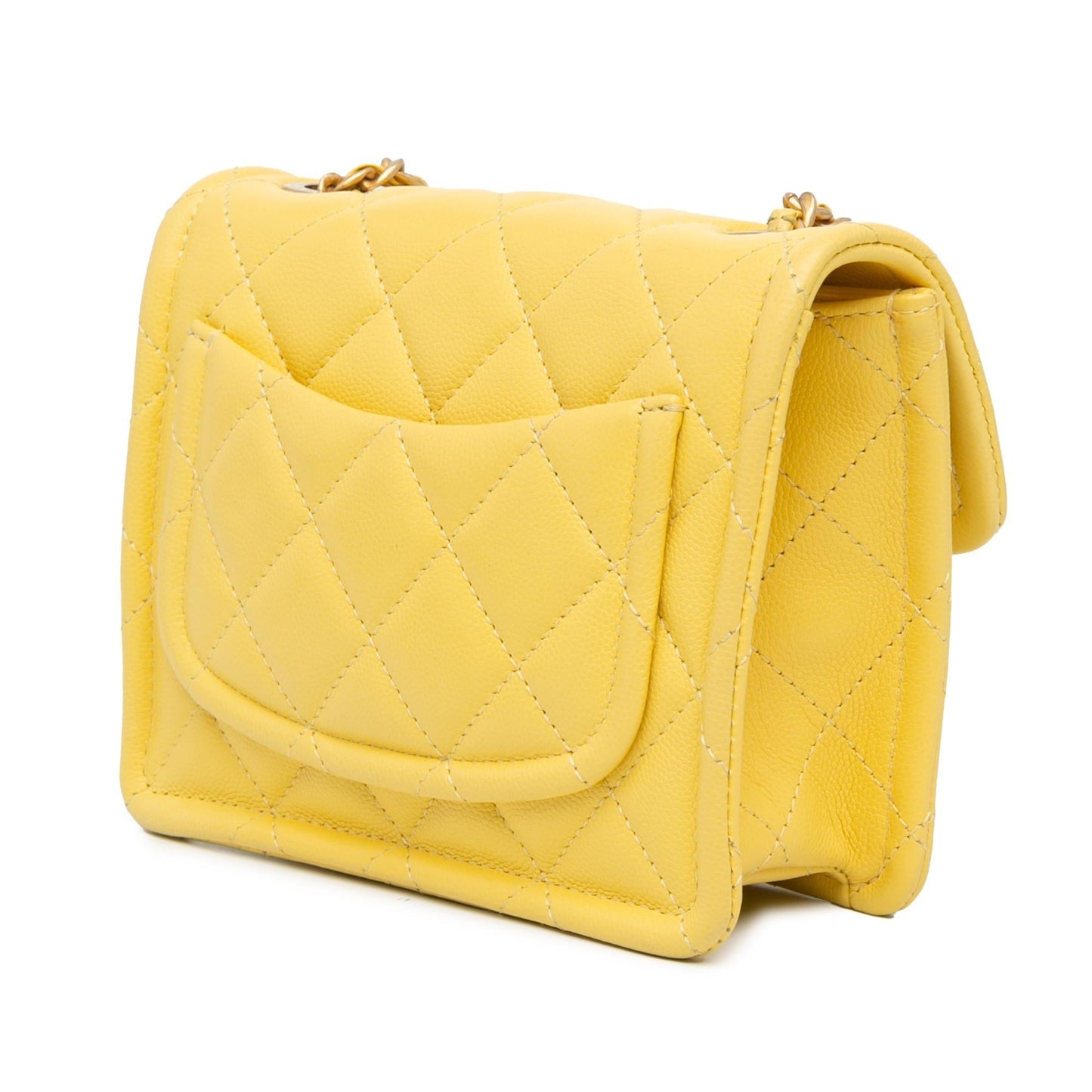 Chanel Quilted Caviar Sweet Classic Flap SHG-7qkTJa Mini Bag
