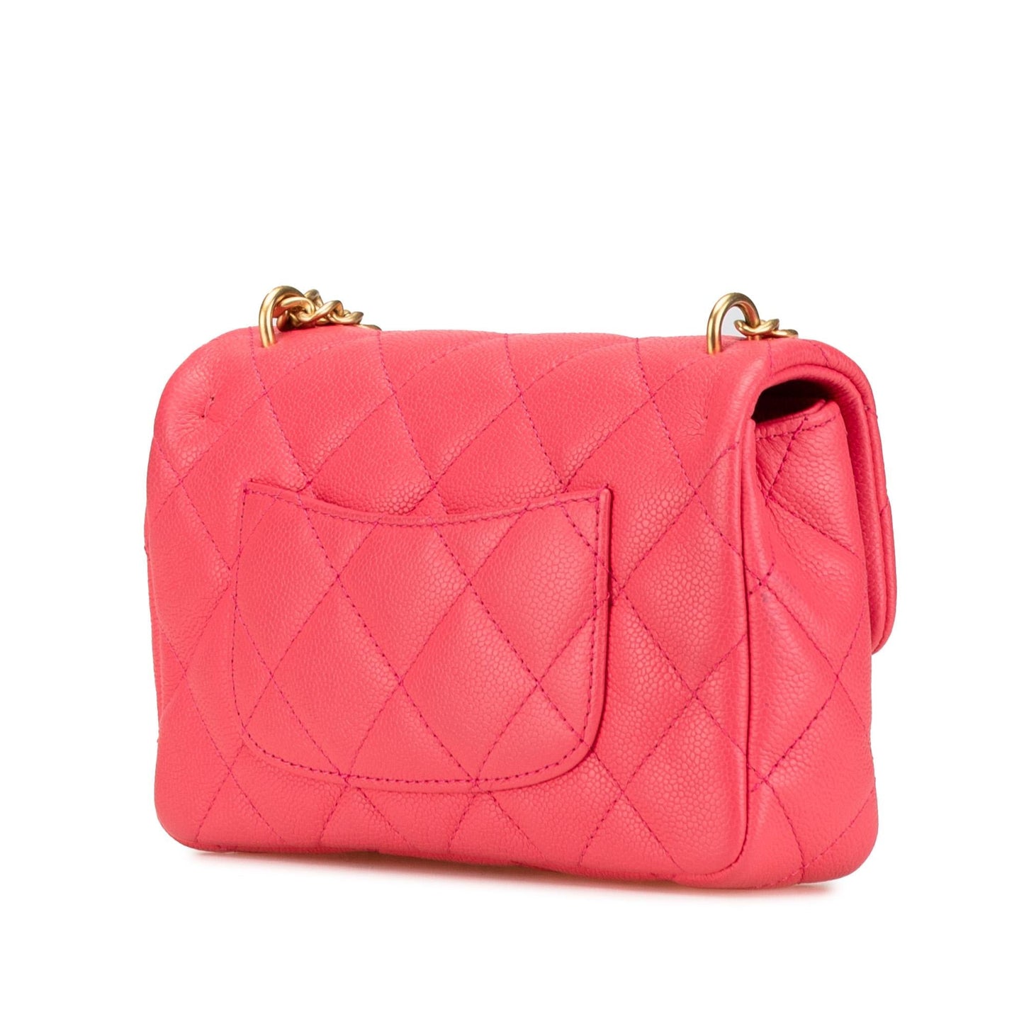 Chanel Quilted Caviar Sweetheart Flap Mini Bag
