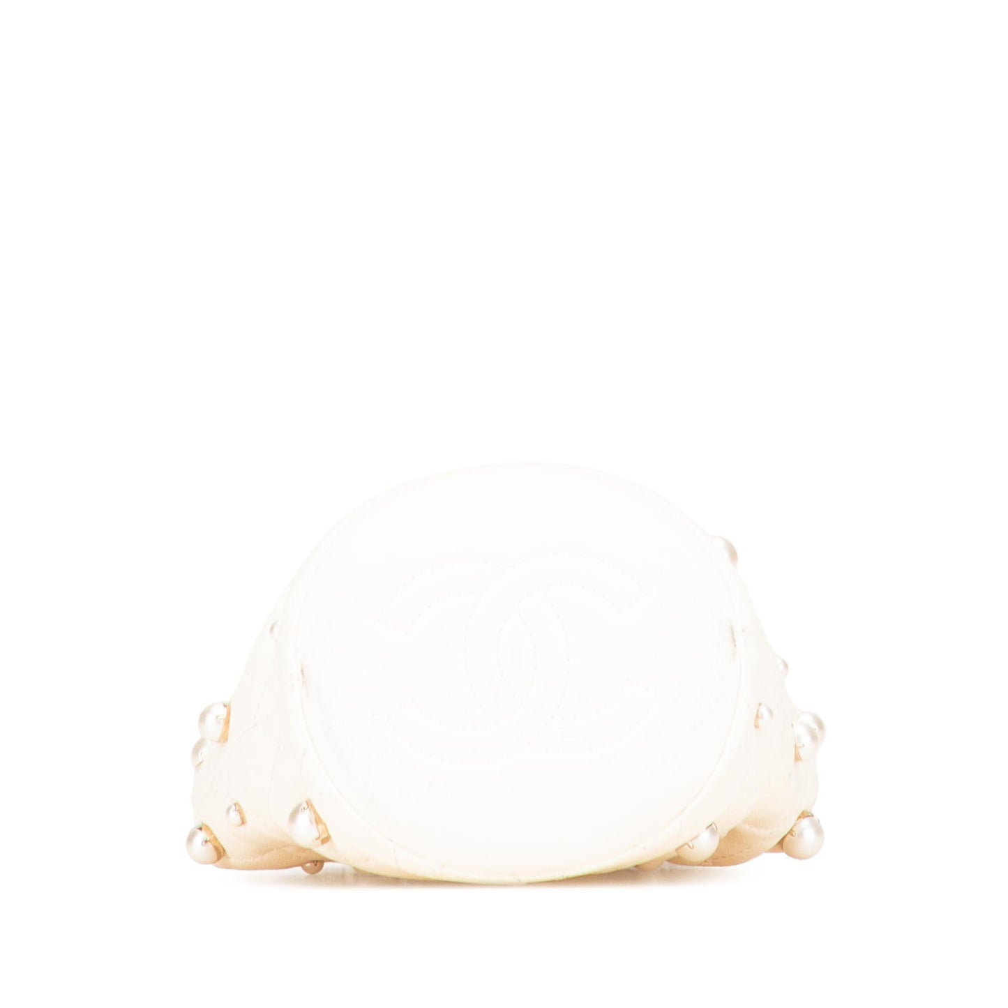 Chanel Quilted Lambskin About Pearls Drawstring Bucket Jewelry