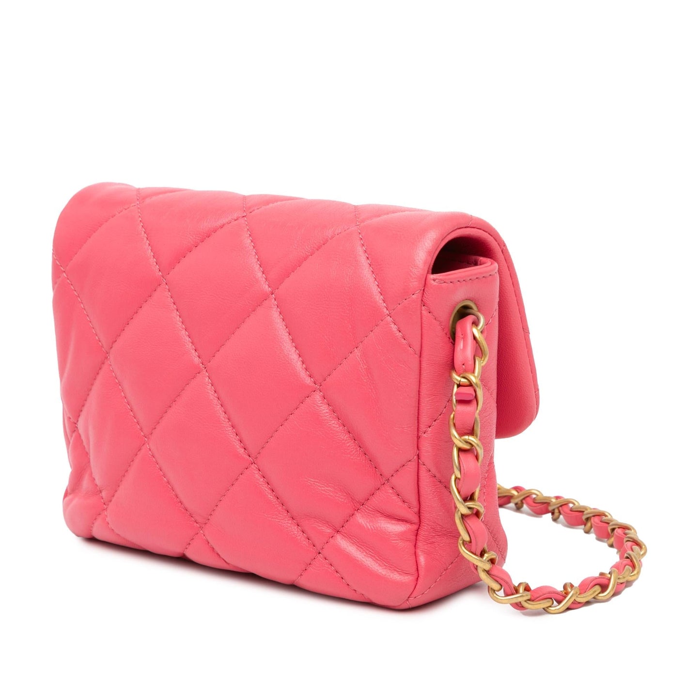 Chanel Quilted Lambskin Acrylic Coco Love Flap Mini Bag Love Flap