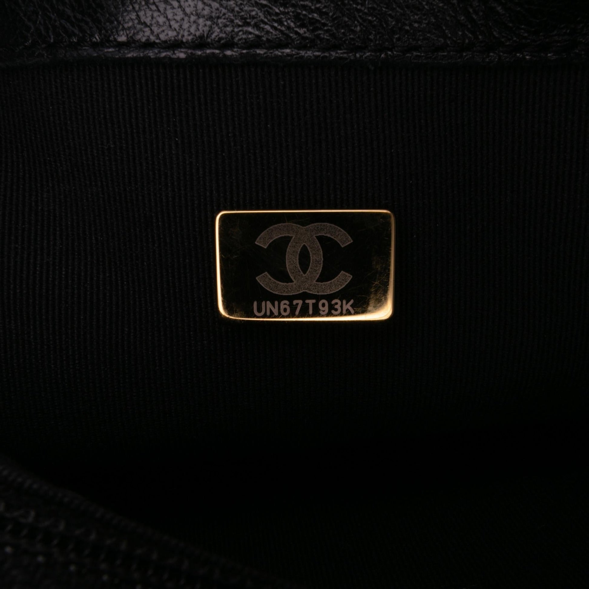 Chanel Quilted Lambskin Bijoux Logo Square Flap Mini Bag